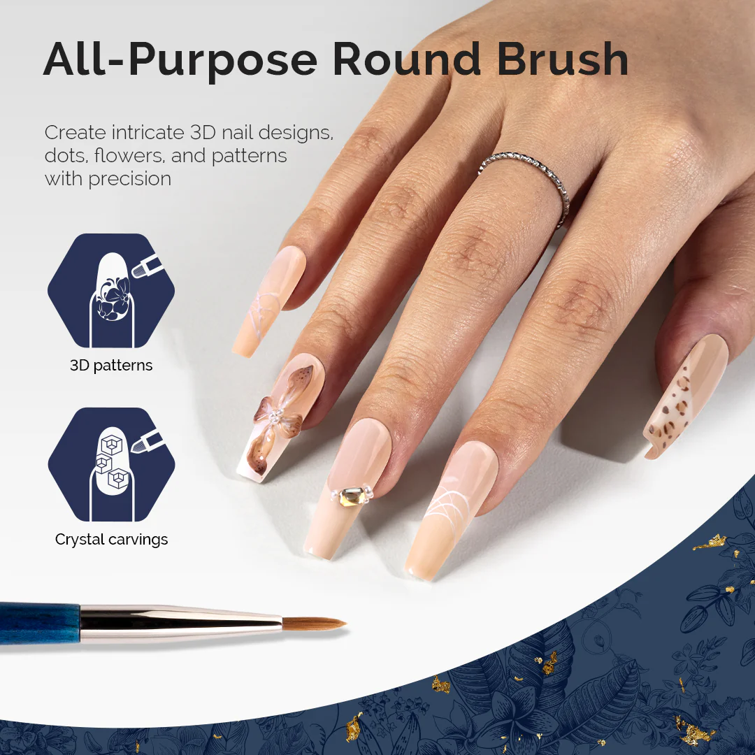 Modular Design Nail Art Liner Brush 5Pcs - Image 12