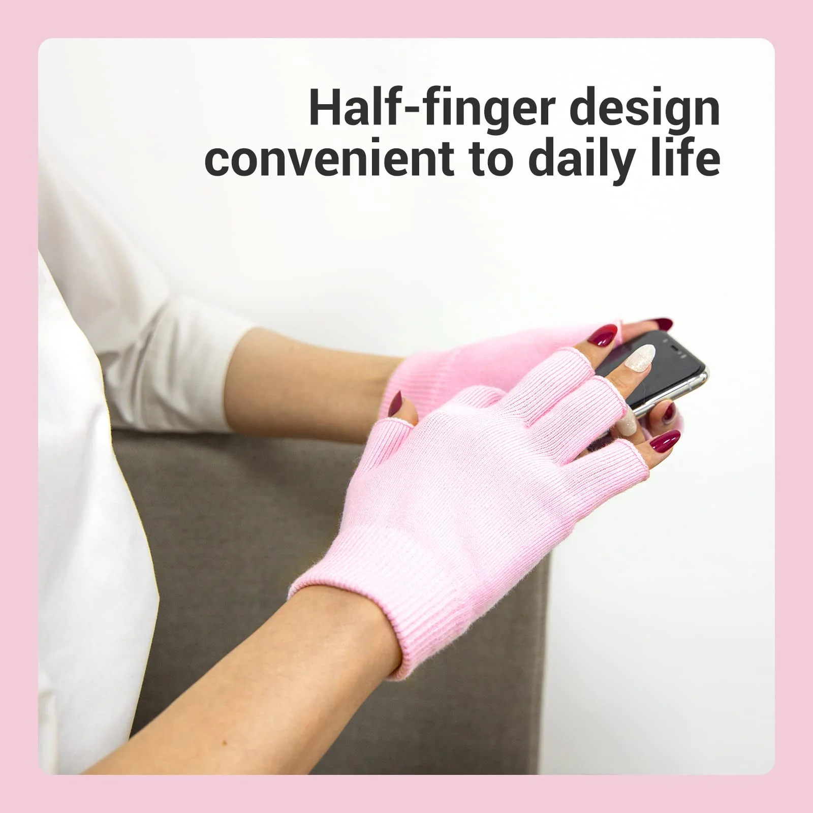 Moisturizing UV Shield Manicure Gloves - Size S (L*W: 6.7in*3.8in) - Image 4