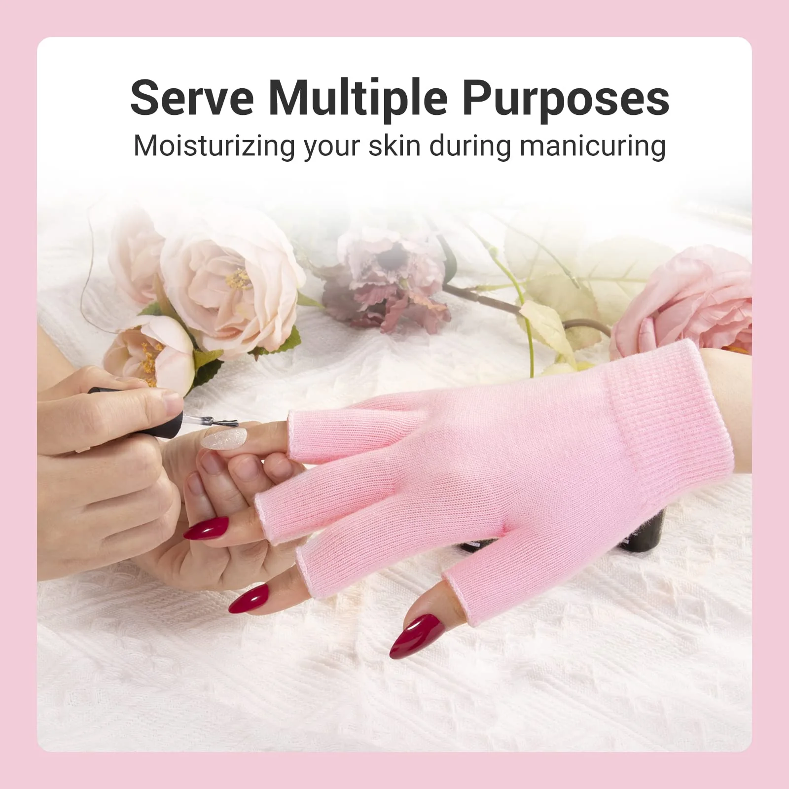 Moisturizing UV Shield Manicure Gloves - Size S (L*W: 6.7in*3.8in) - Image 6