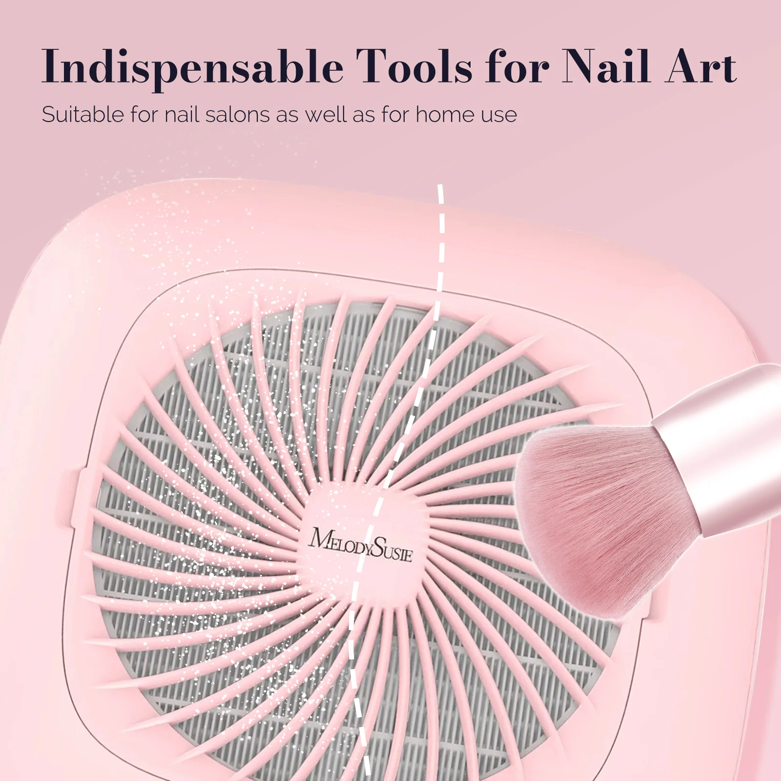 Pink Nail Art Dust Remover Brush - Small Size - Image 4