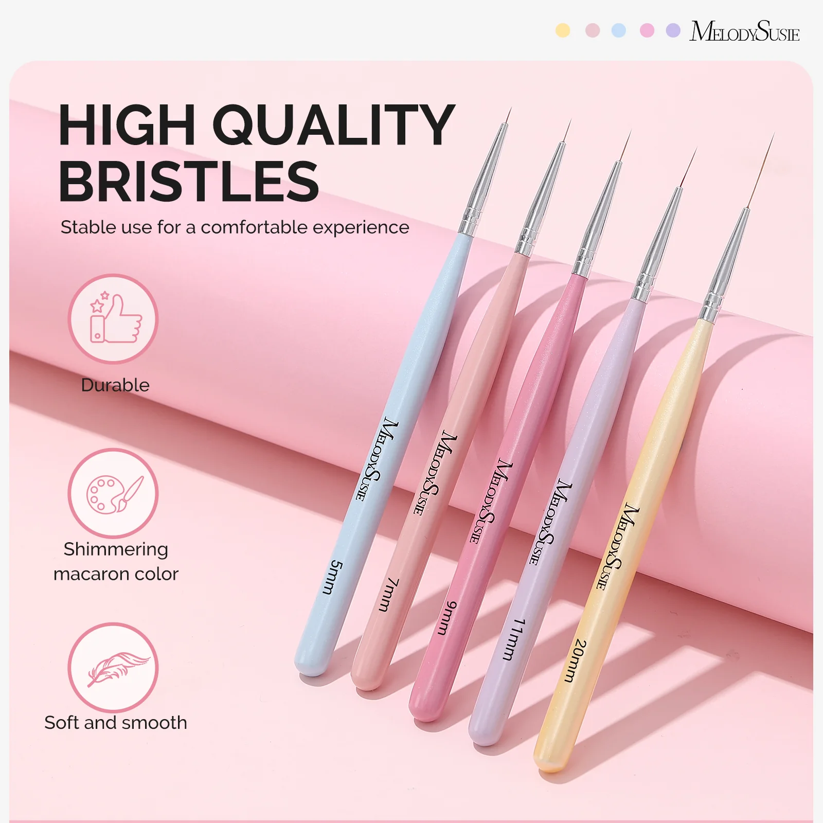 Nail Art Liner Brushes 5Pcs - US ONLY - Image 3