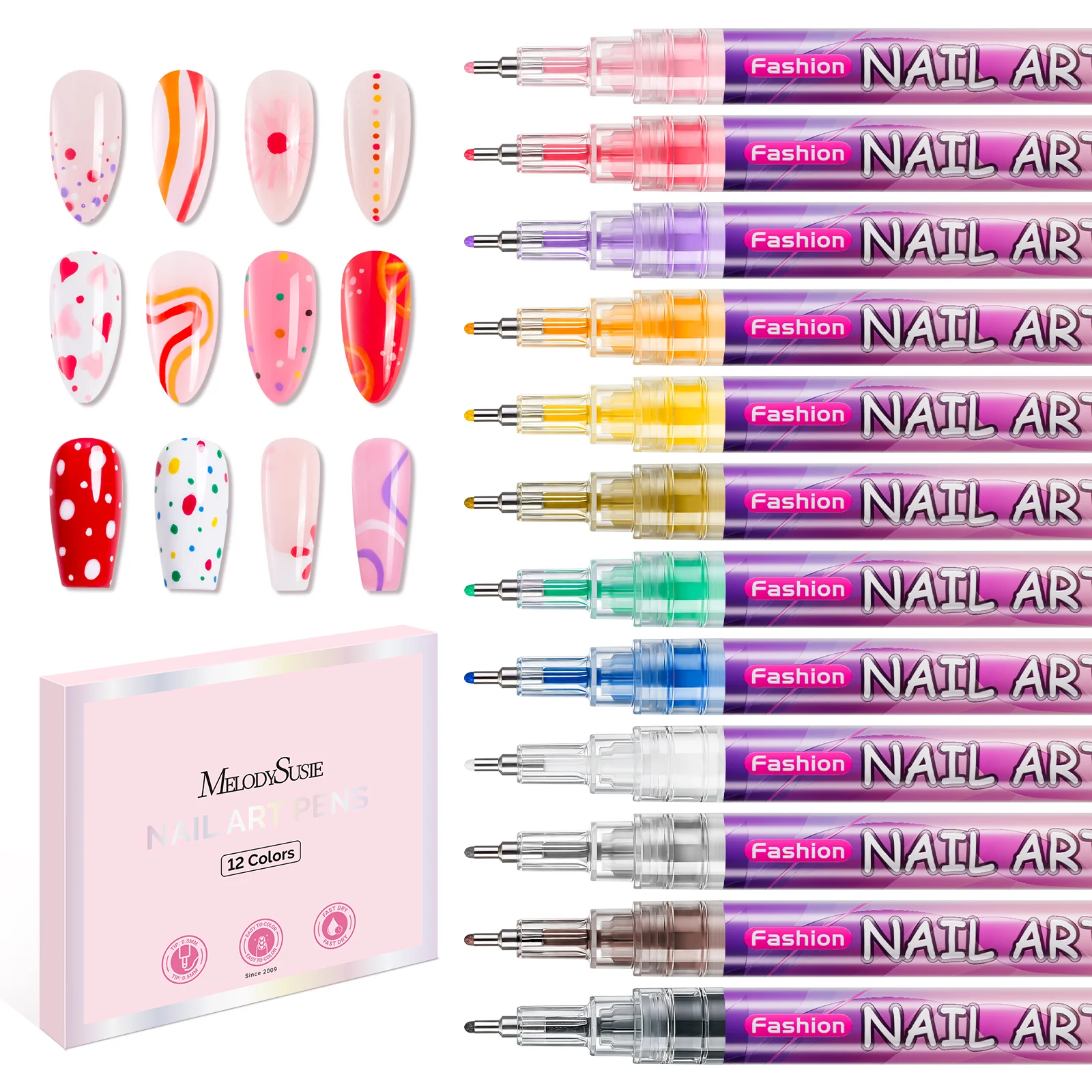 Nail Art Pens Set - Image 16