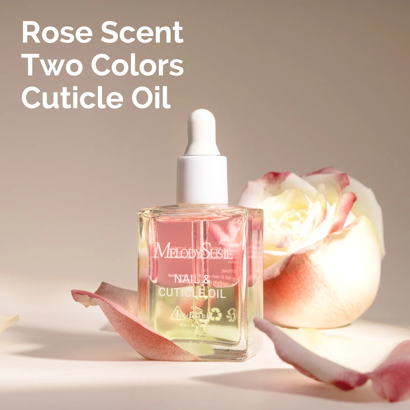 TPO-Free Nail Care Cuticle Oil 15ml - Rose - Image 2