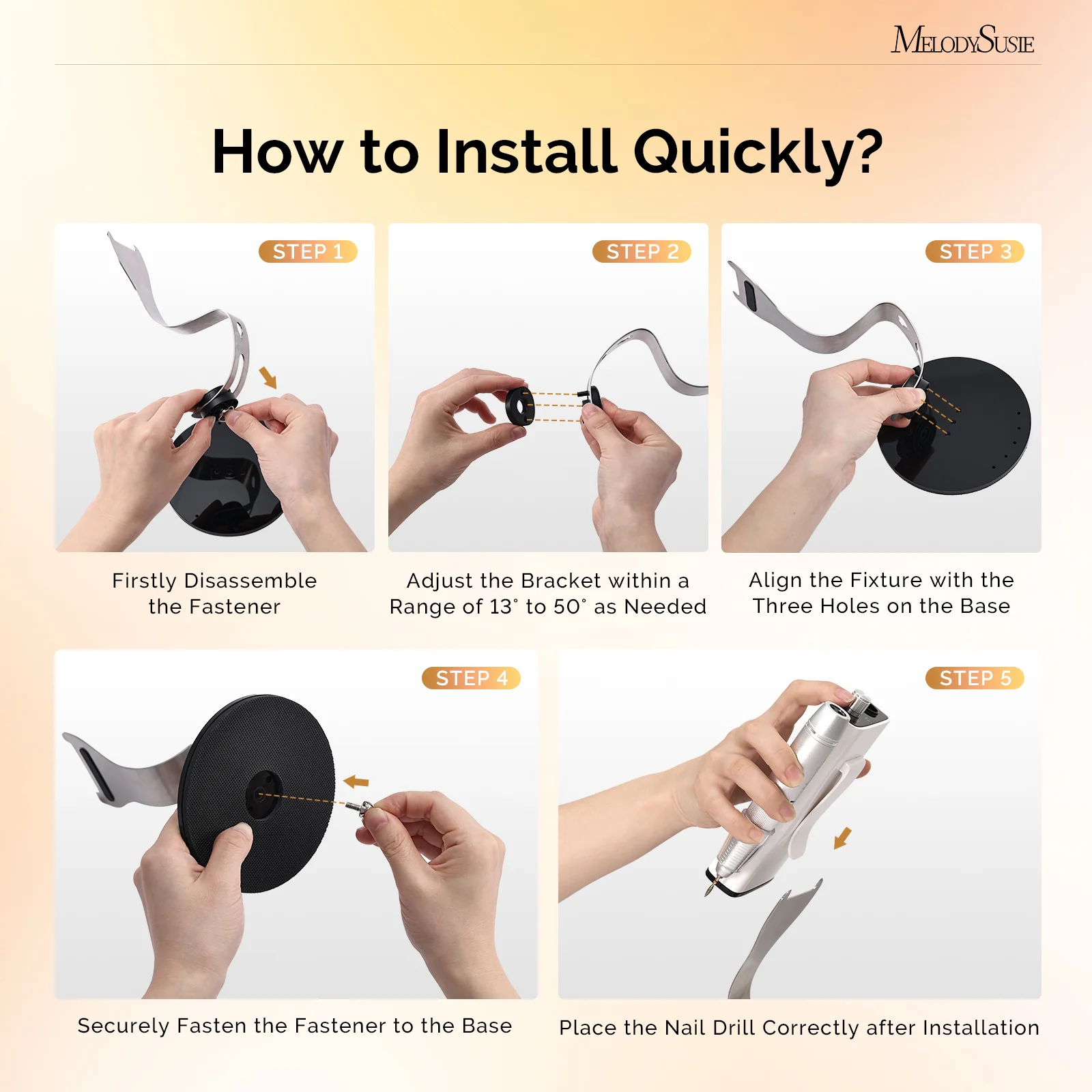 Nail Drill Machine Holder with 10 Holes Nail Drill Bits - Image 5