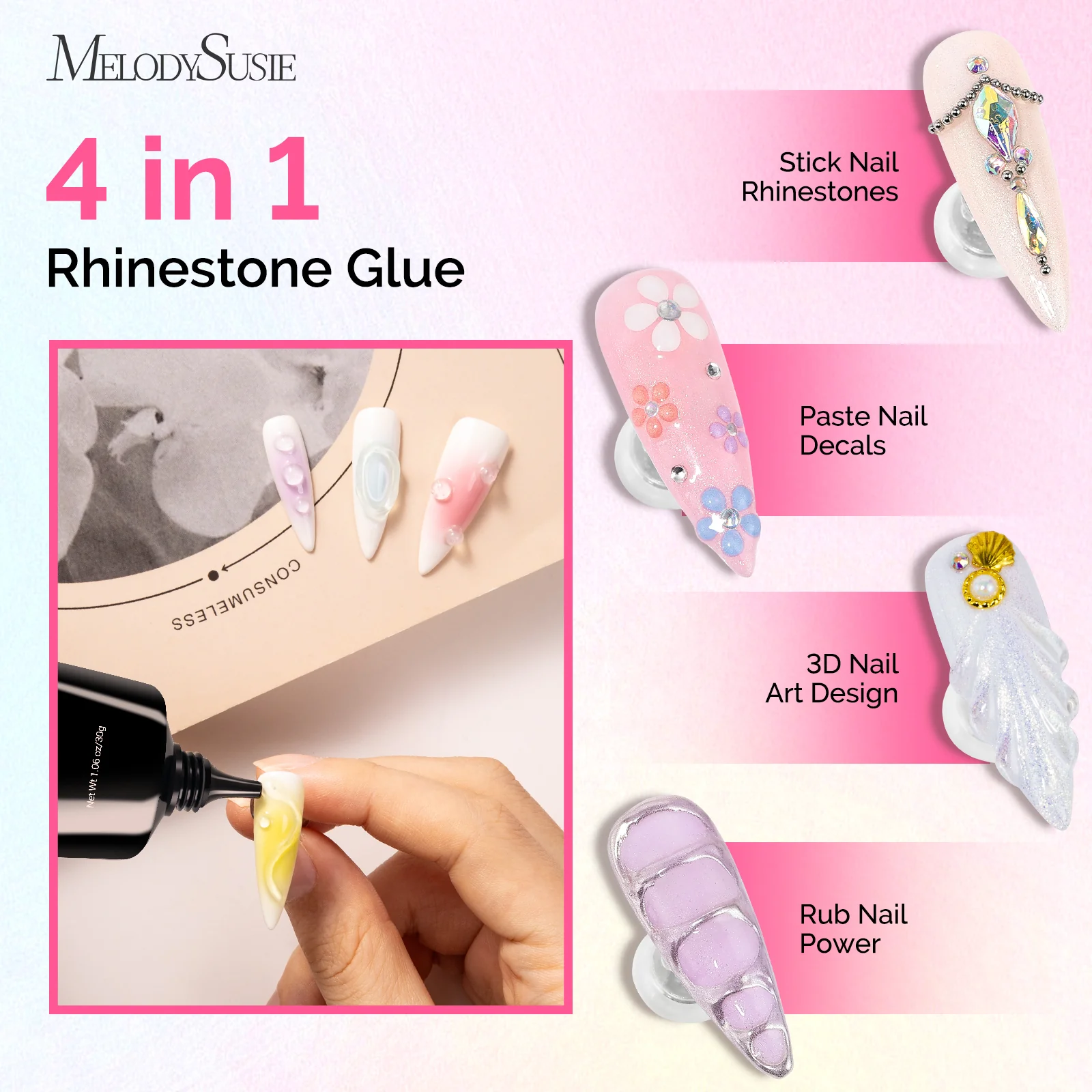 Nail Rhinestone Glue 30g - 2Pcs - Image 6