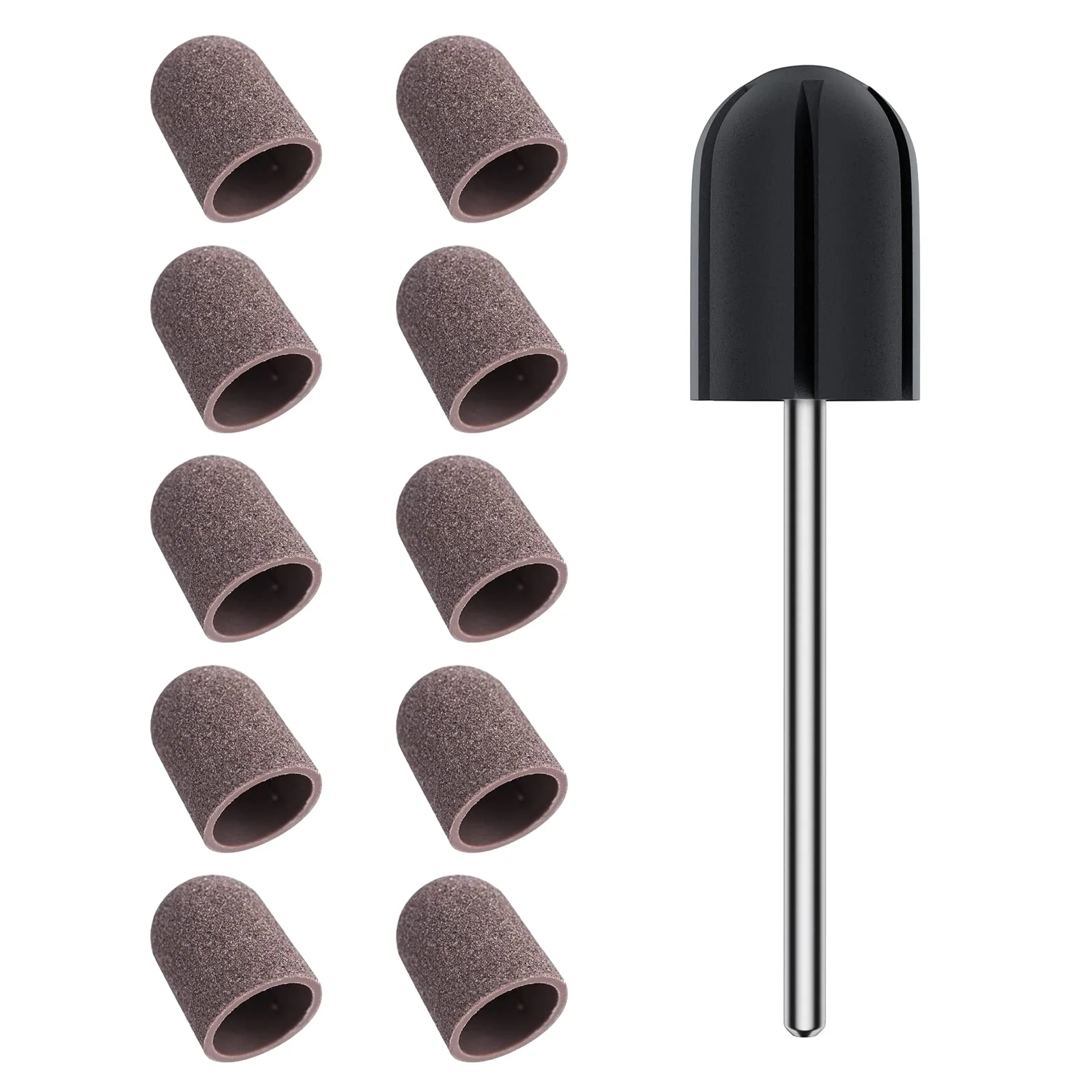 Nail Sanding Caps With A Rubber Mandrel Bit Purple - 10mm - Image 9