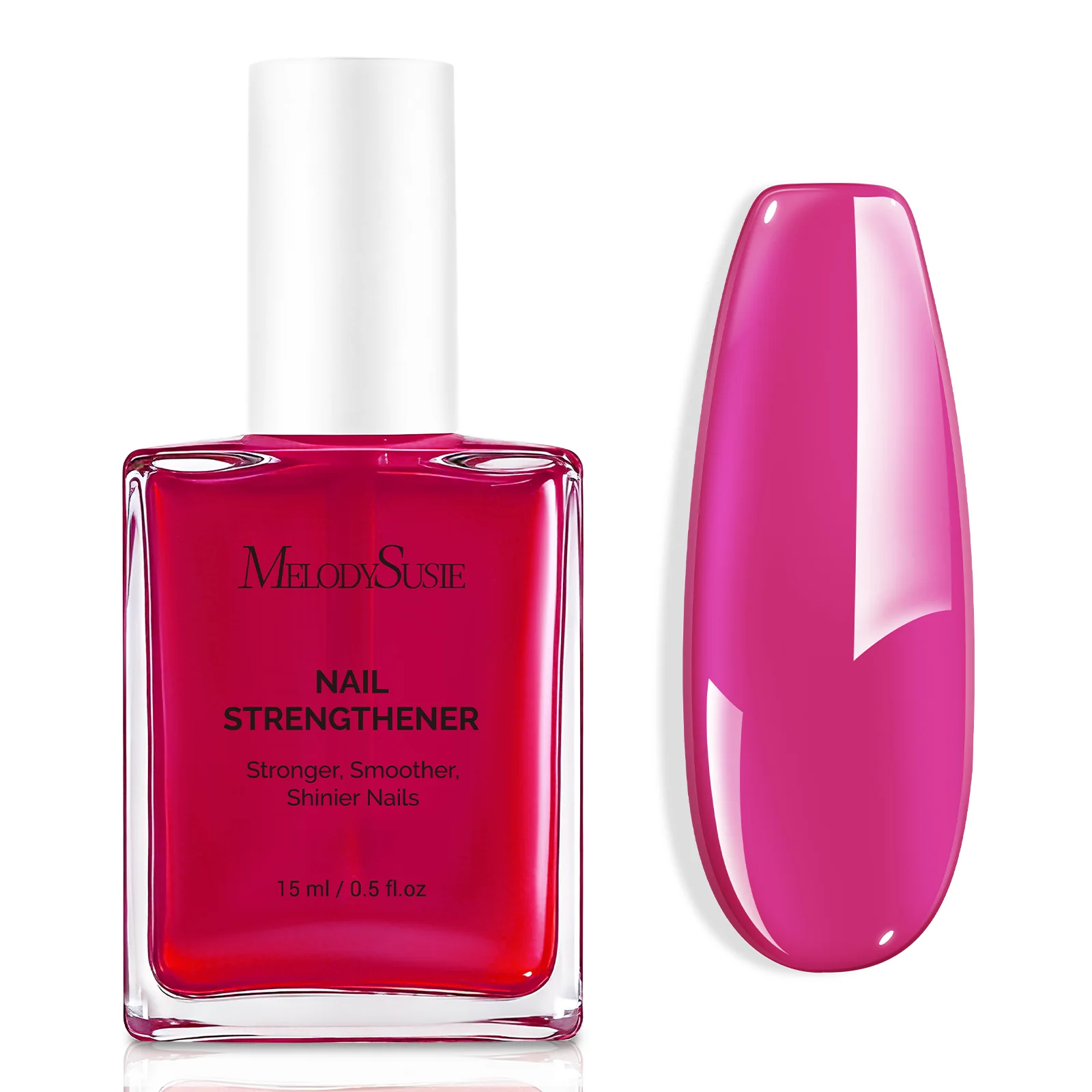 Nail Strengthener and Growth Treatment, 2-in-1 Ridge Filling Base Coat & Glossy Concealer Polish 15ml 0.5 Fl Oz - Image 11