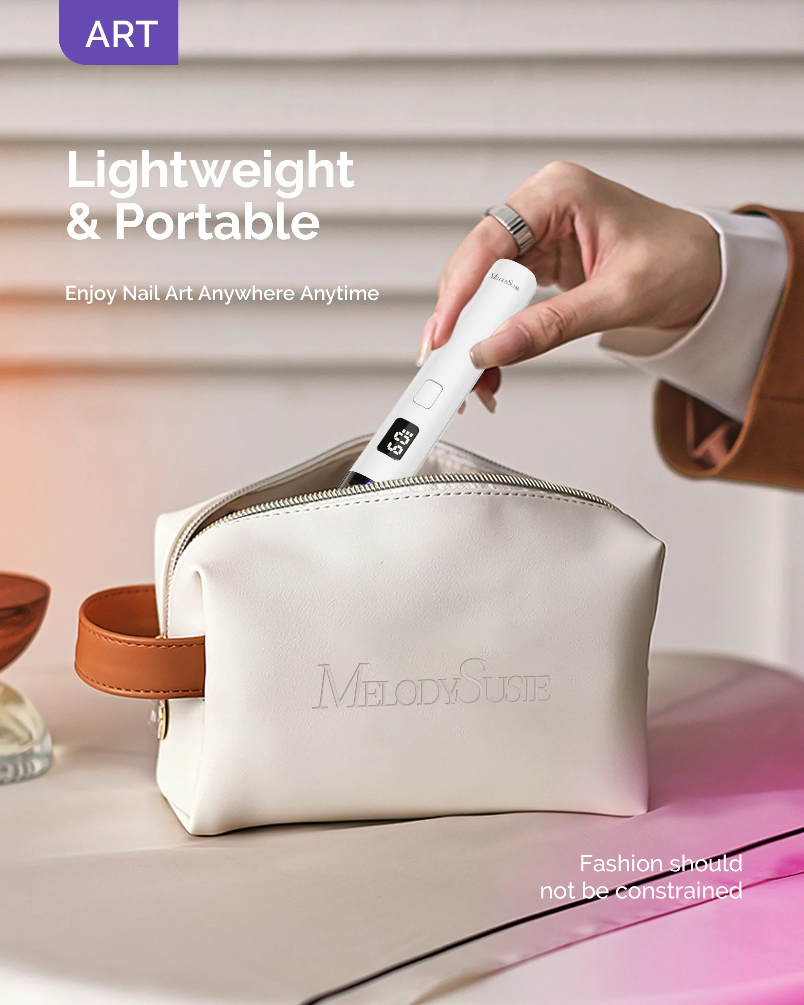 P-Art01R Rechargeable Mini LED/UV Nail Art Lamp - Image 5