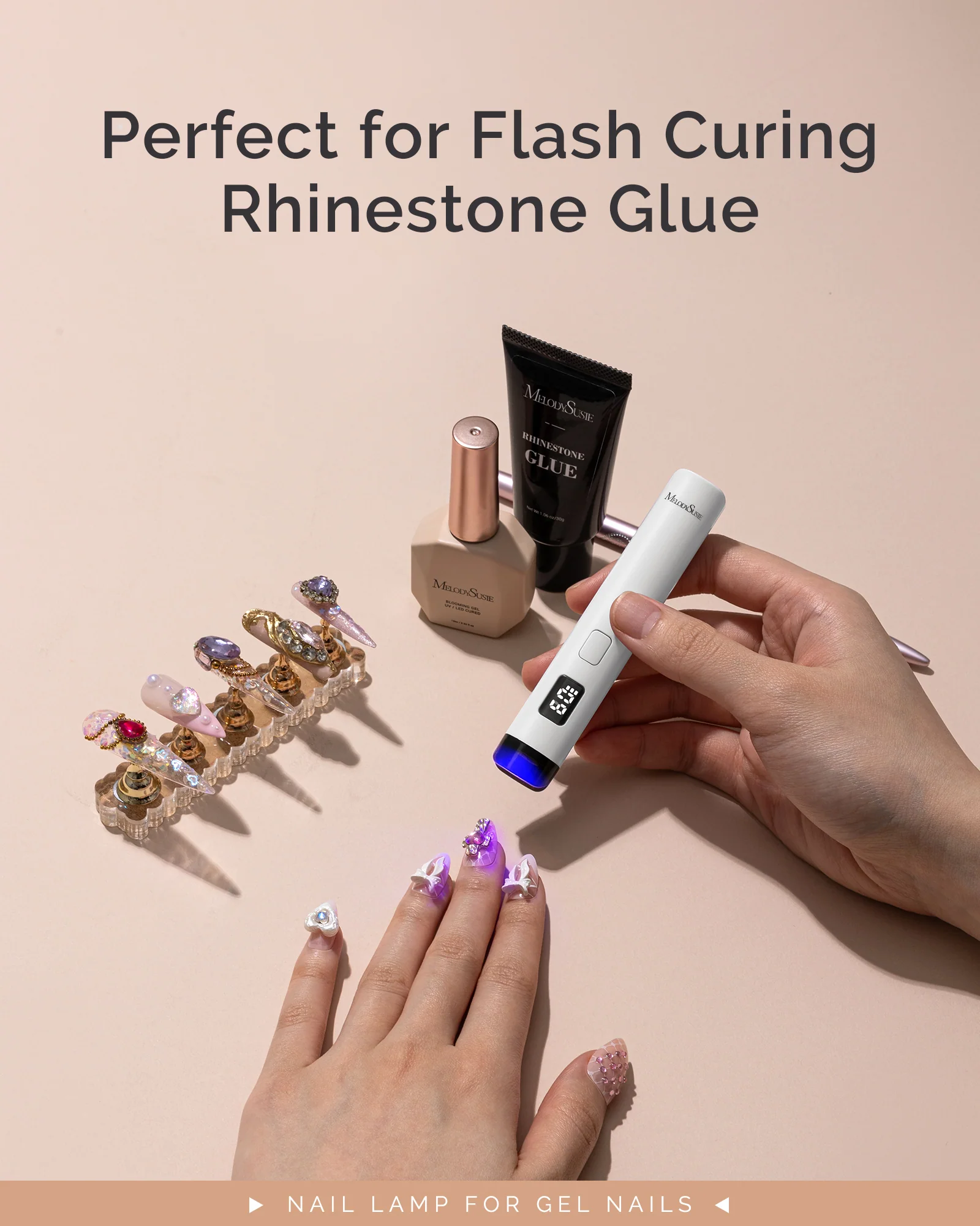 P-Art01R Rechargeable Mini LED/UV Nail Art Lamp - Image 8