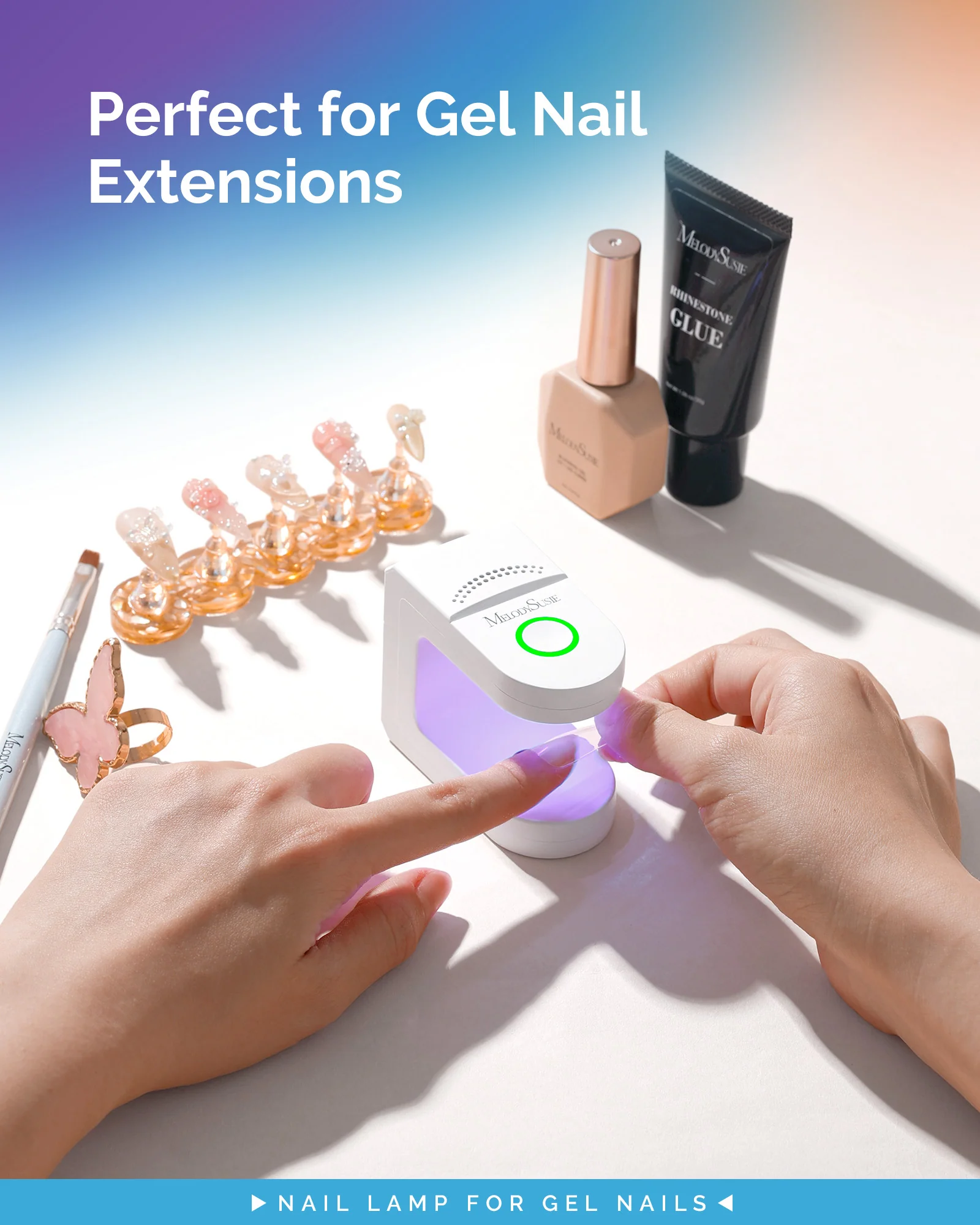 P-ART04G Rechargeable Mini LED/UV Nail Art Lamp - Image 5
