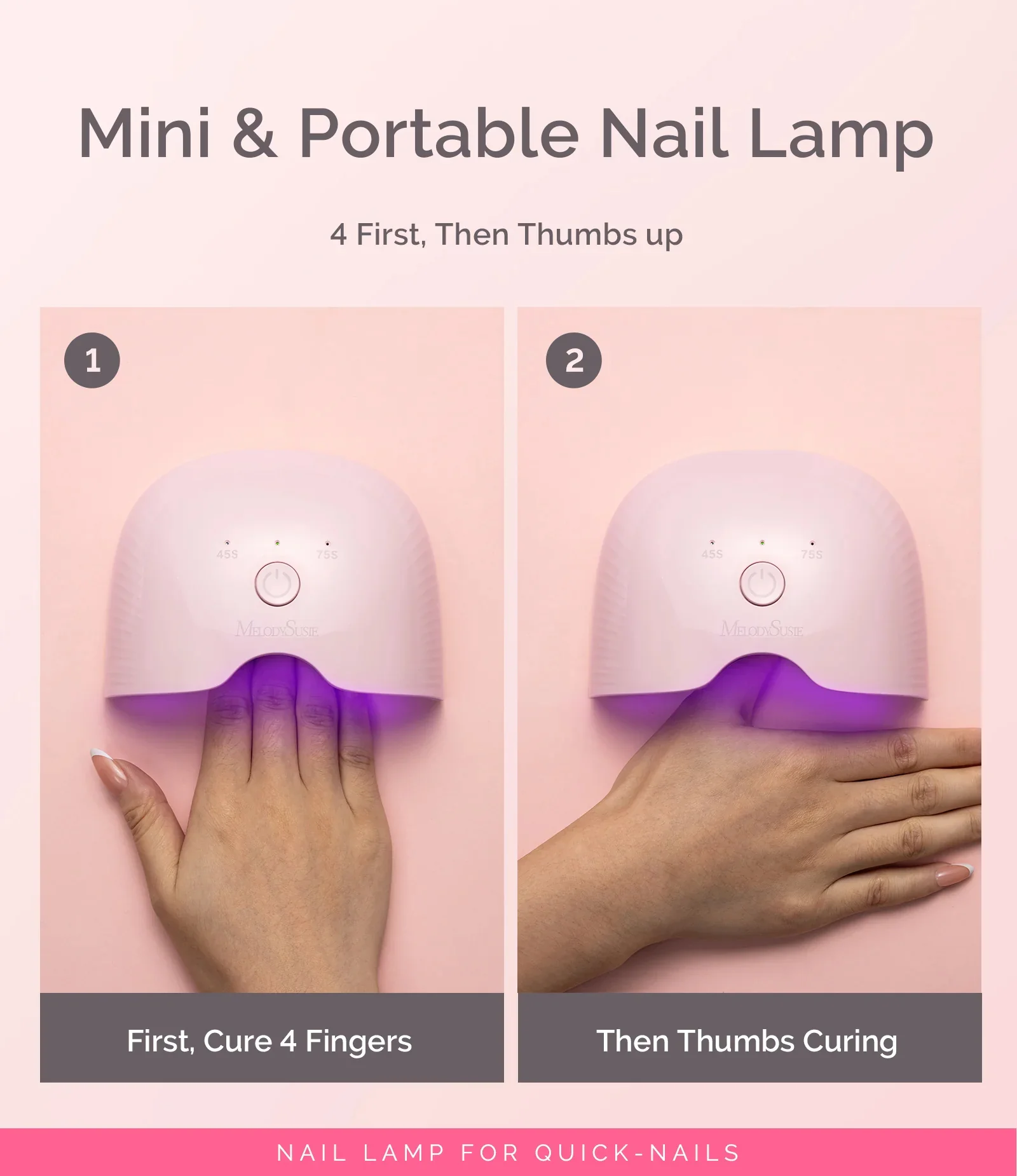 P-ART06G Rechargeable & Cordless LED/UV Nail Lamp - Image 3