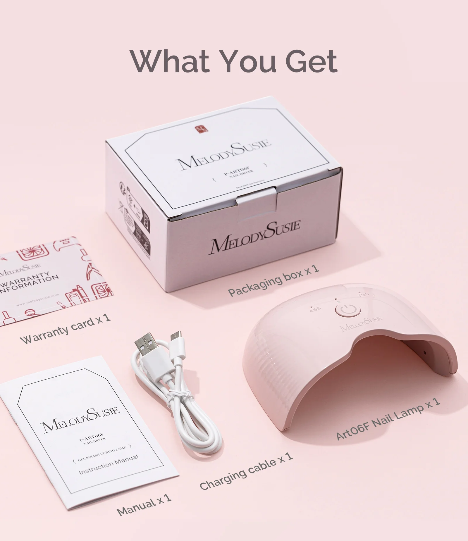 P-ART06G Rechargeable & Cordless LED/UV Nail Lamp - Image 7
