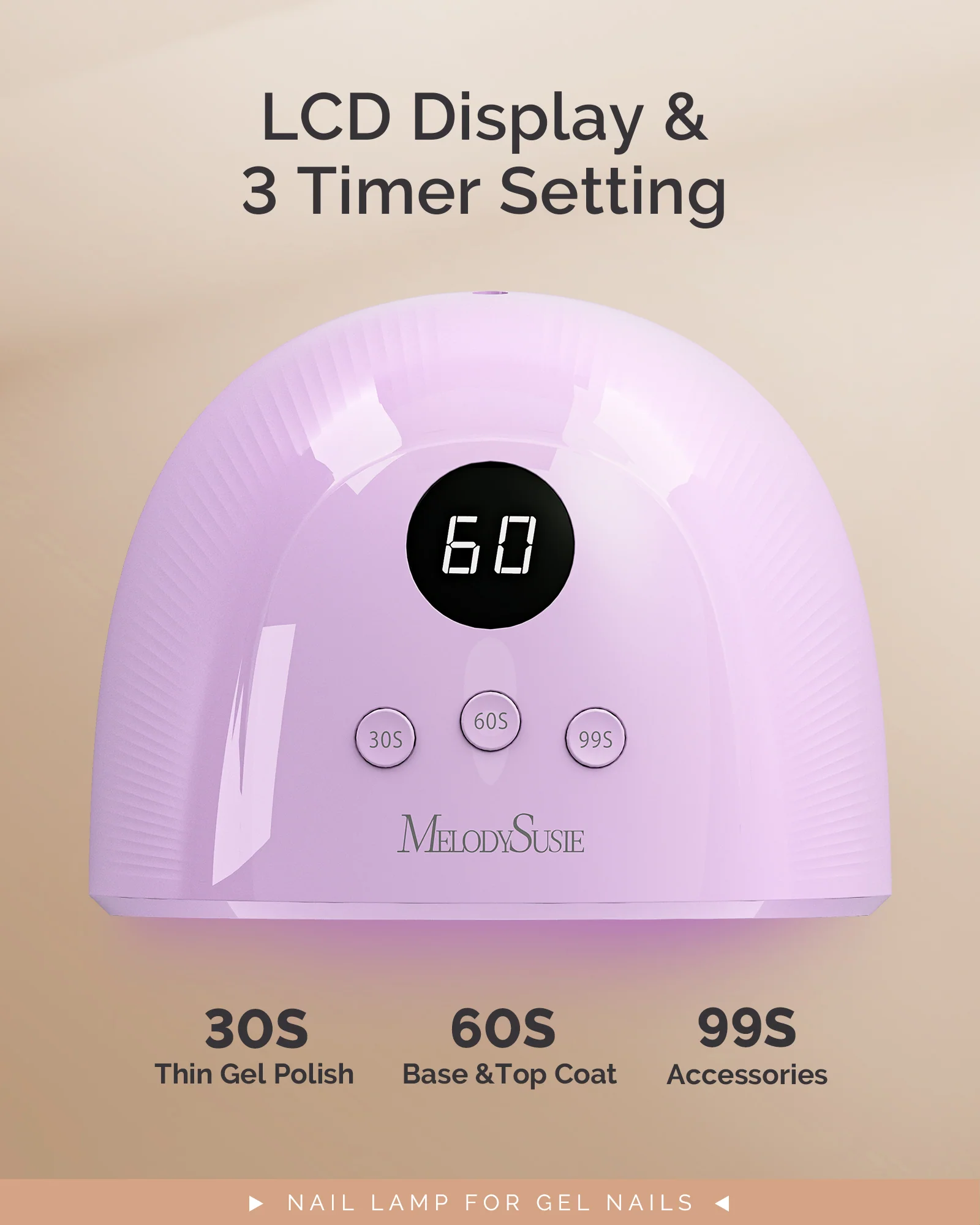 P-PLUS30F UV/LED Nail Lamp - Purple - Image 2