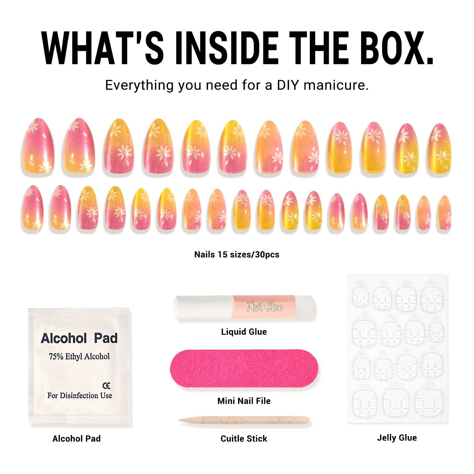 Passion Flowers Press On Nails Kit - US ONLY - Image 5