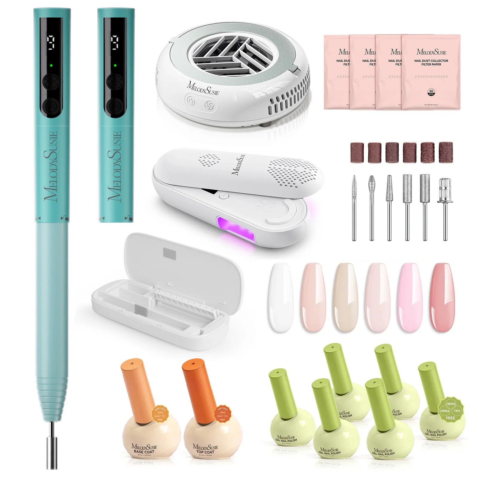 PC100GR Pocket Nail Drill Bundle with Power Bar - Image 2