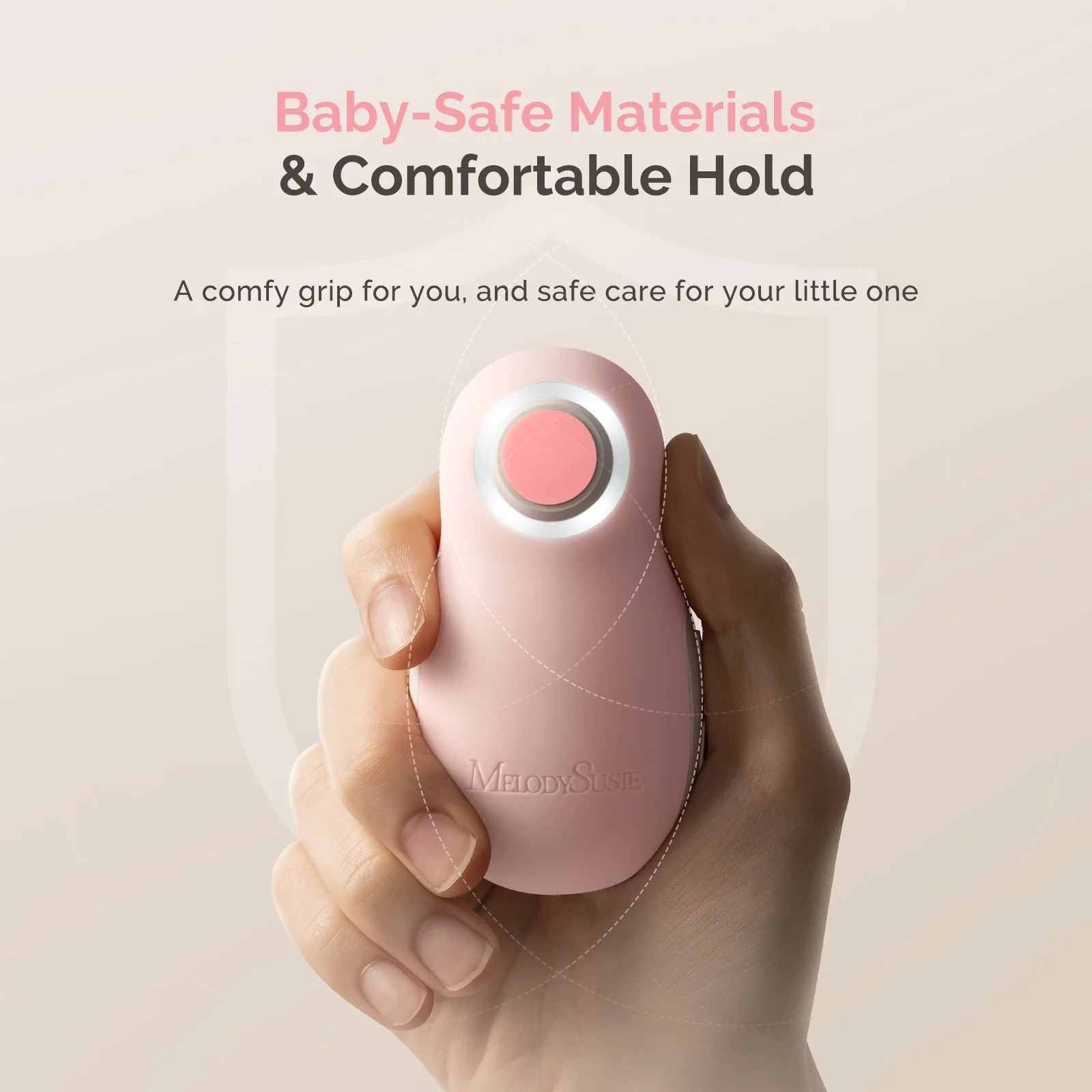 PC20F Rechargeable Baby Nail Trimmer - Pink - Image 7