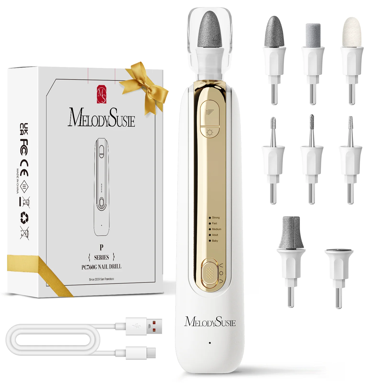 PC760G Manicure & Pedicure Nail Drill Set - Image 11