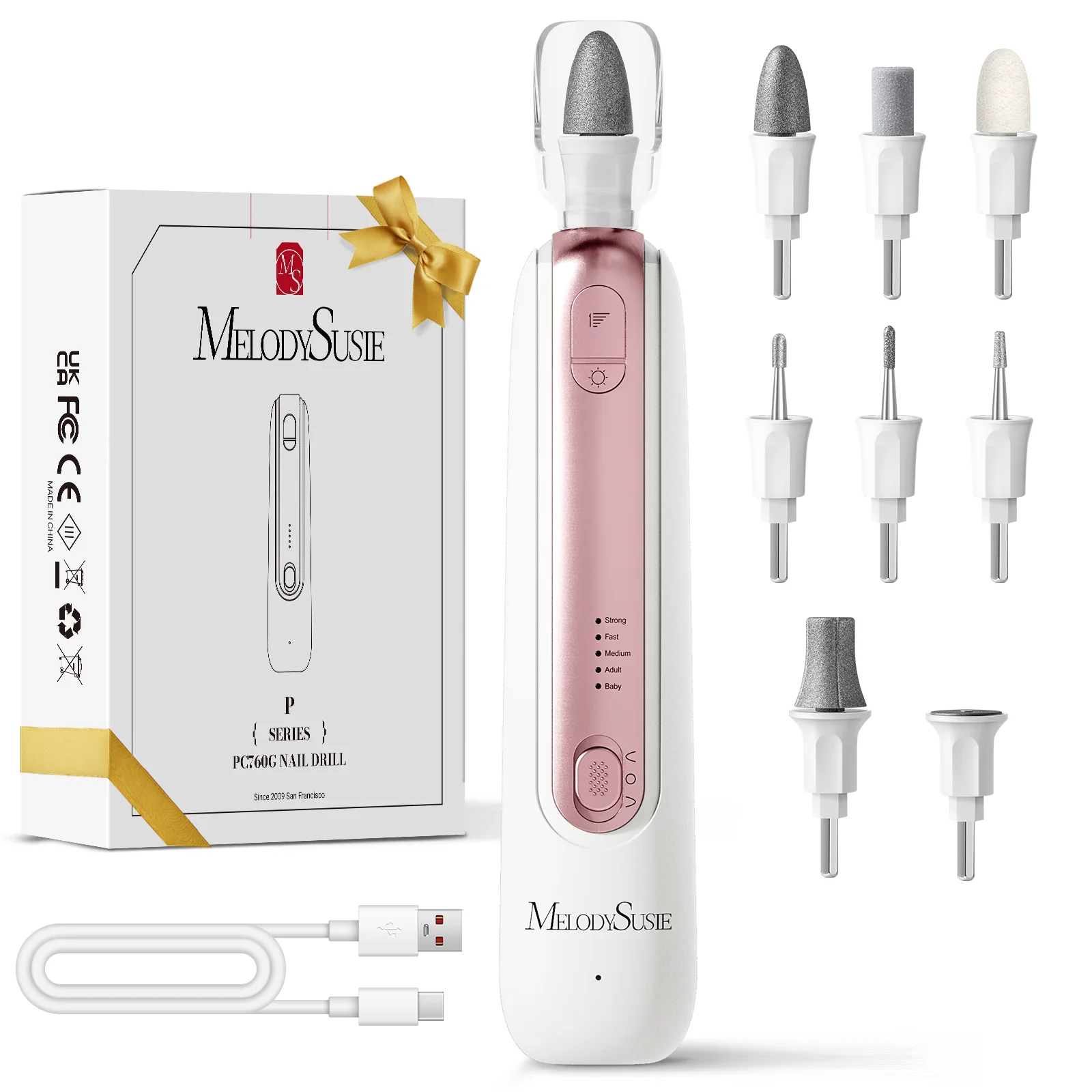PC760G Manicure & Pedicure Nail Drill Set - Image 12