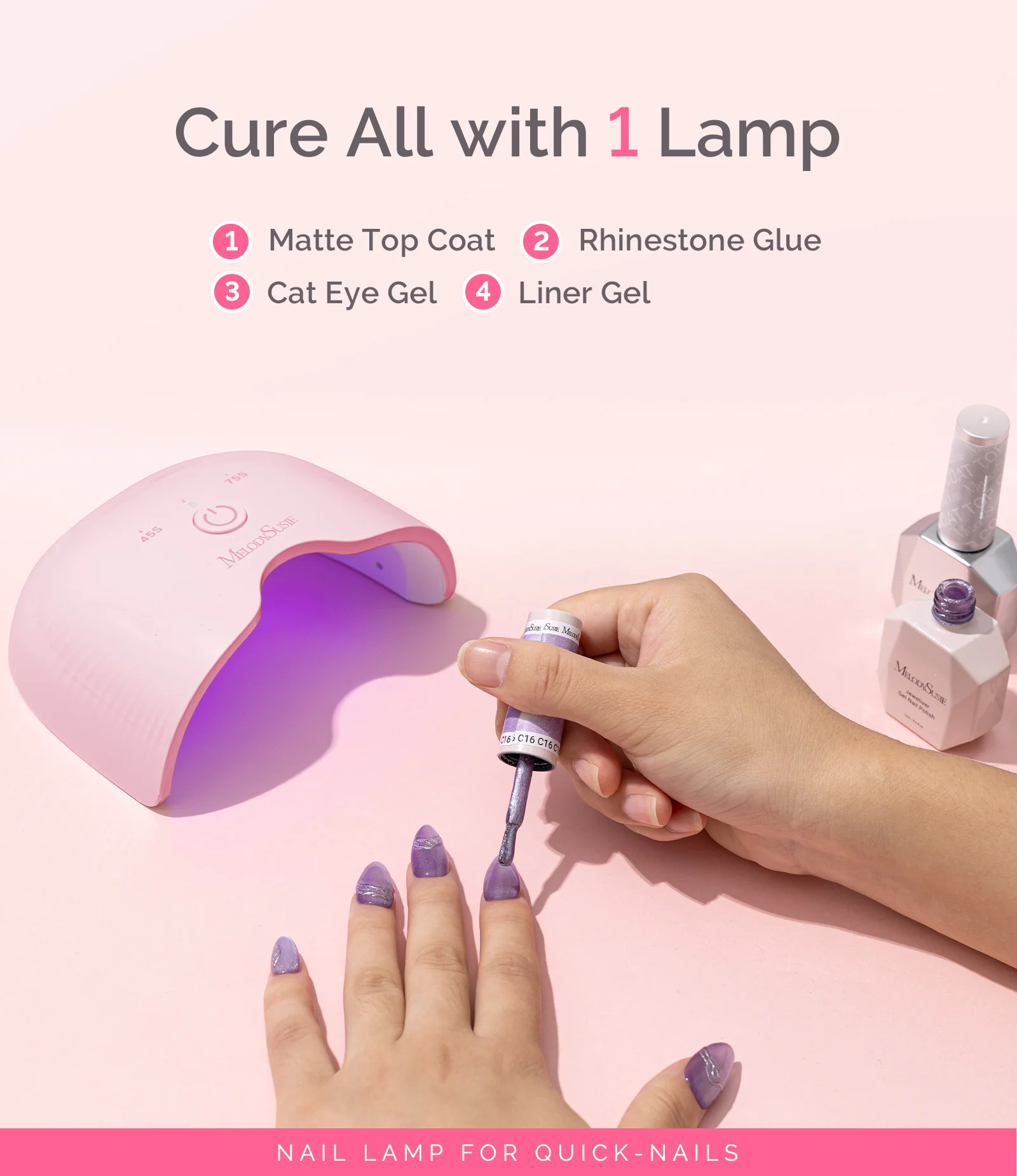 P-ART06G Rechargeable & Cordless LED/UV Nail Lamp - Image 5