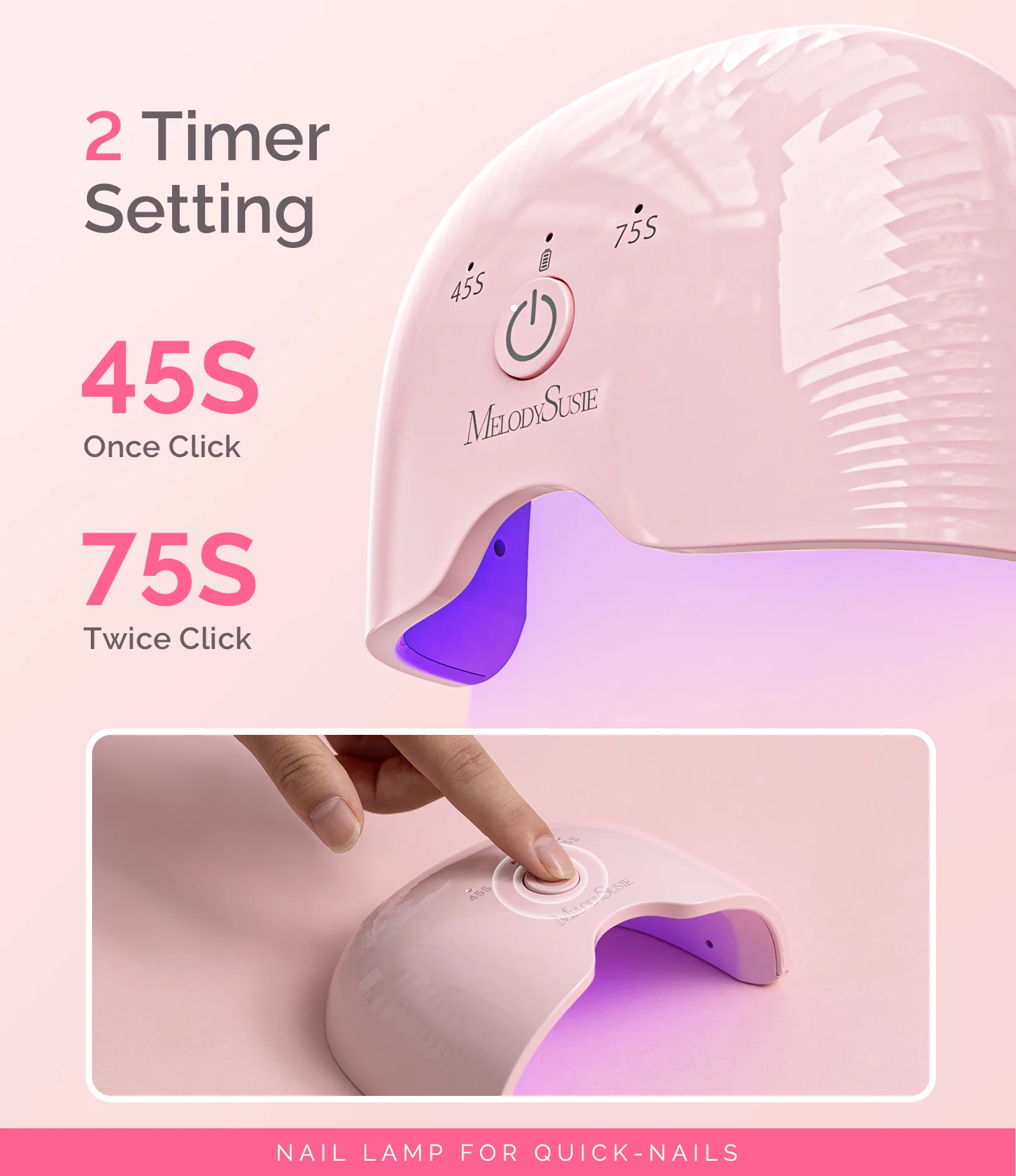 P-ART06G Rechargeable & Cordless LED/UV Nail Lamp - Image 6