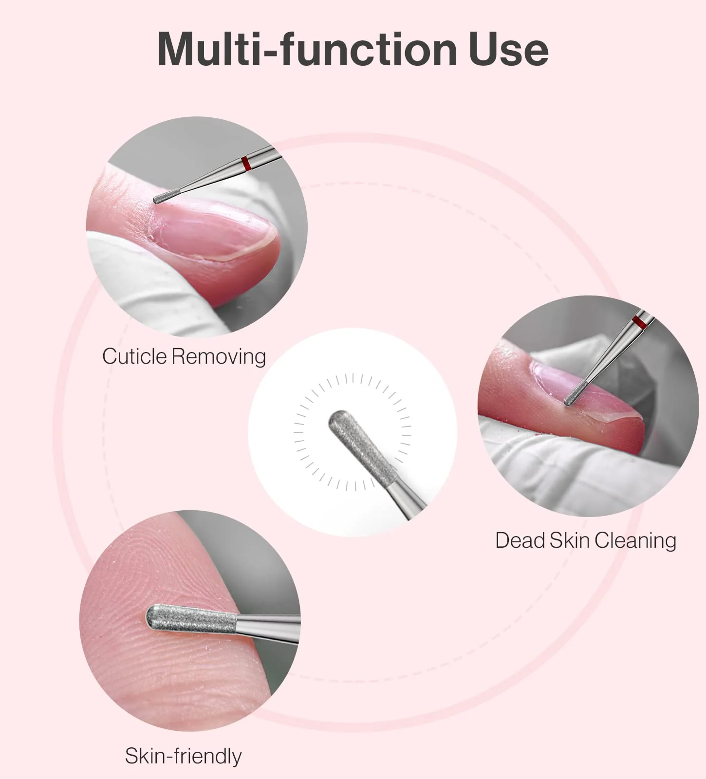 Pear Shape Carbide Diamond Under Nail Cleaner Nail Drill Bit - Image 5