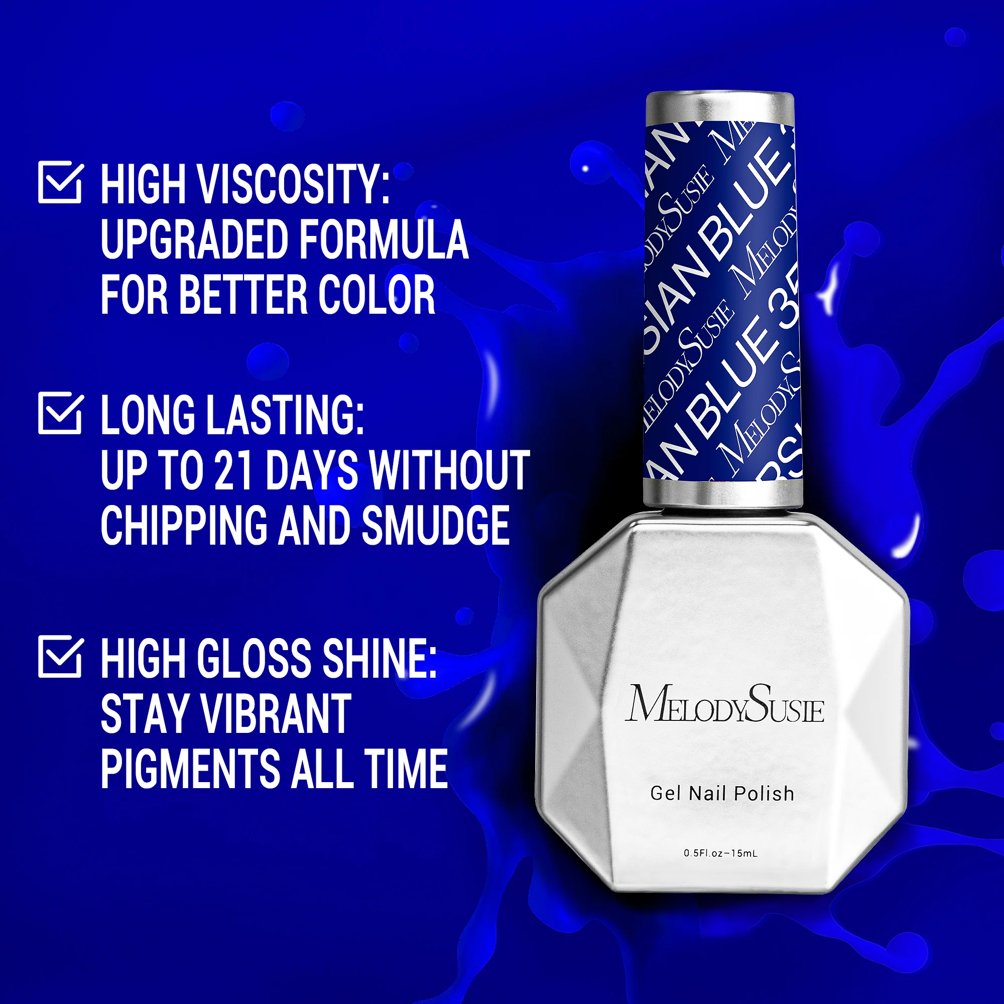 359 Persian Blue - TPO-Free Thick Gel Nail Polish(15ml) - Image 3