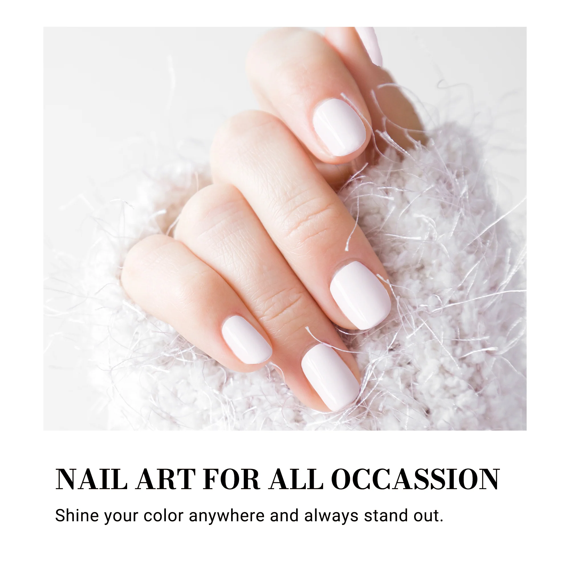 572 Pinky White - TPO-Free Thick Gel Nail Polish (15ml) - Image 3