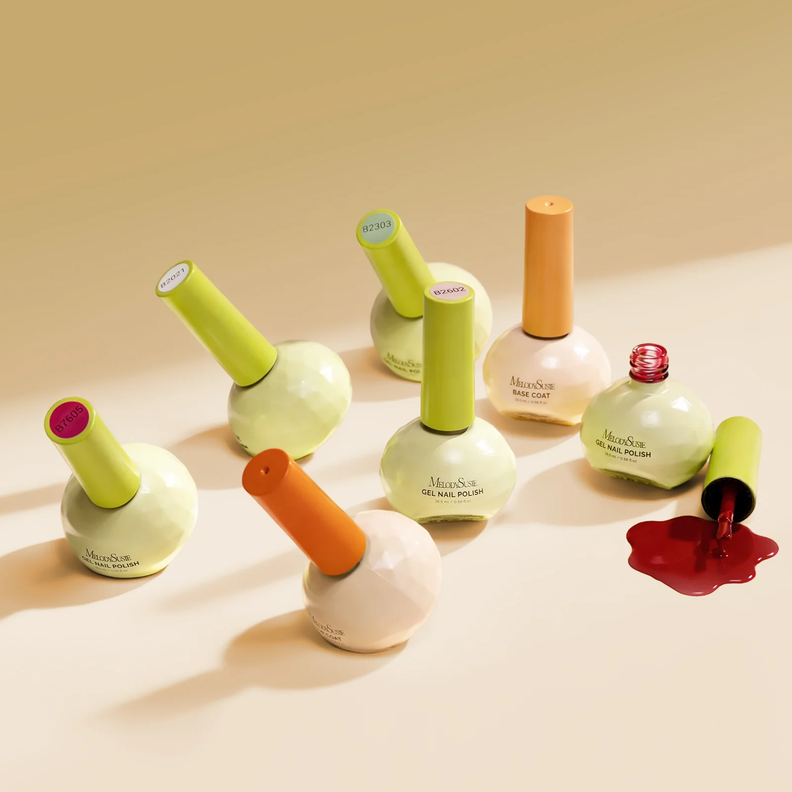Plant-Based Nail Gel Polish 16.5ml - 10Pcs