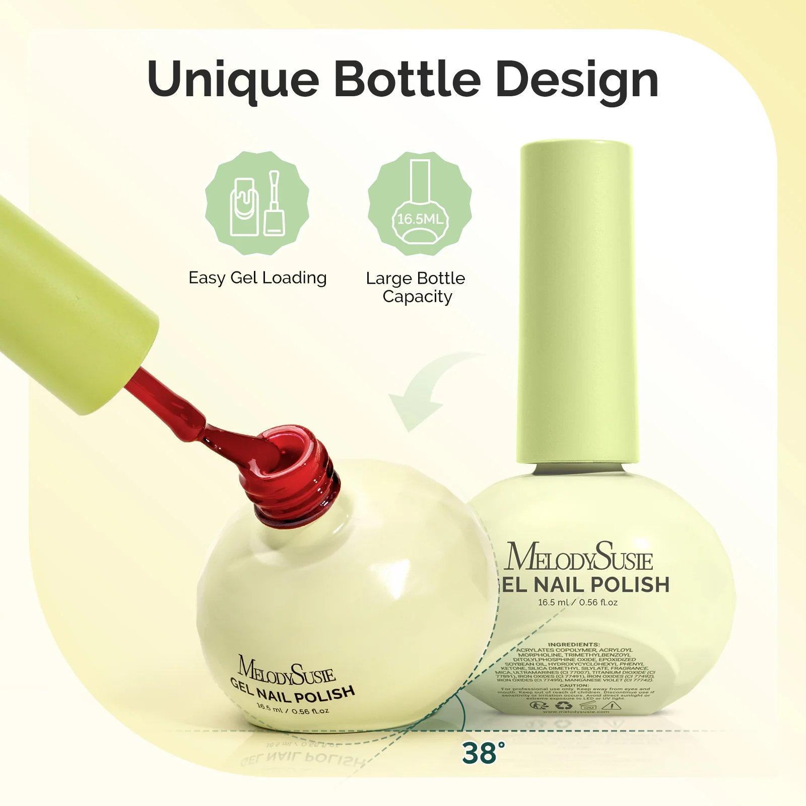 Plant-Based HEMA-Free & HPMA-Free & TPO-Free Nail Gel Polish 16.5ml/0.56 fl oz - Image 4