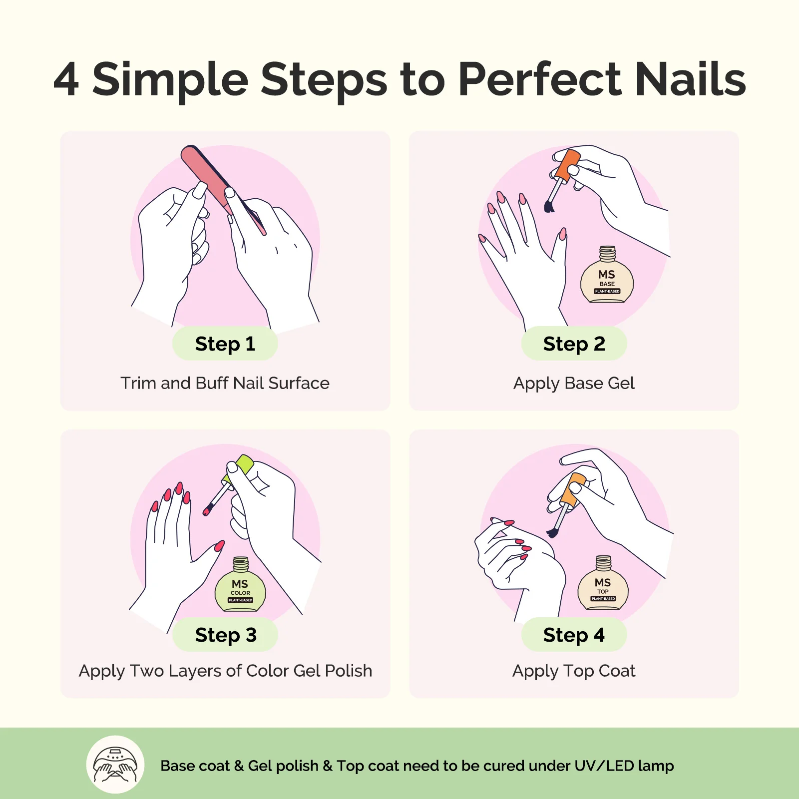 Plant-Based HEMA-Free & HPMA-Free & TPO-Free Nail Gel Polish 16.5ml/0.56 fl oz - Image 7