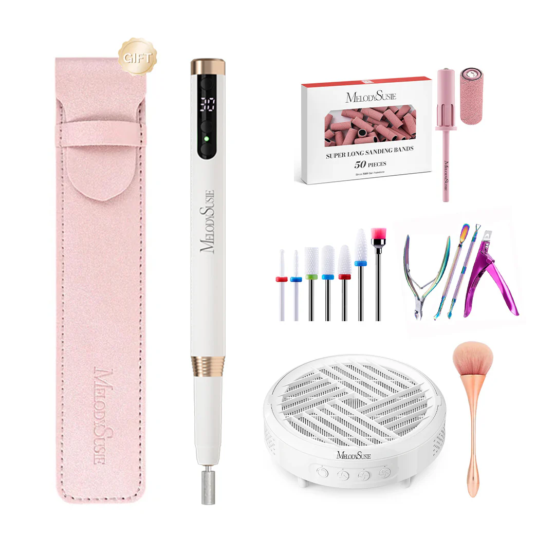 PM170F Pen-Shaped Ultra-Slim Rechargeable Nail Drill 30,000RPM - Black - Image 12
