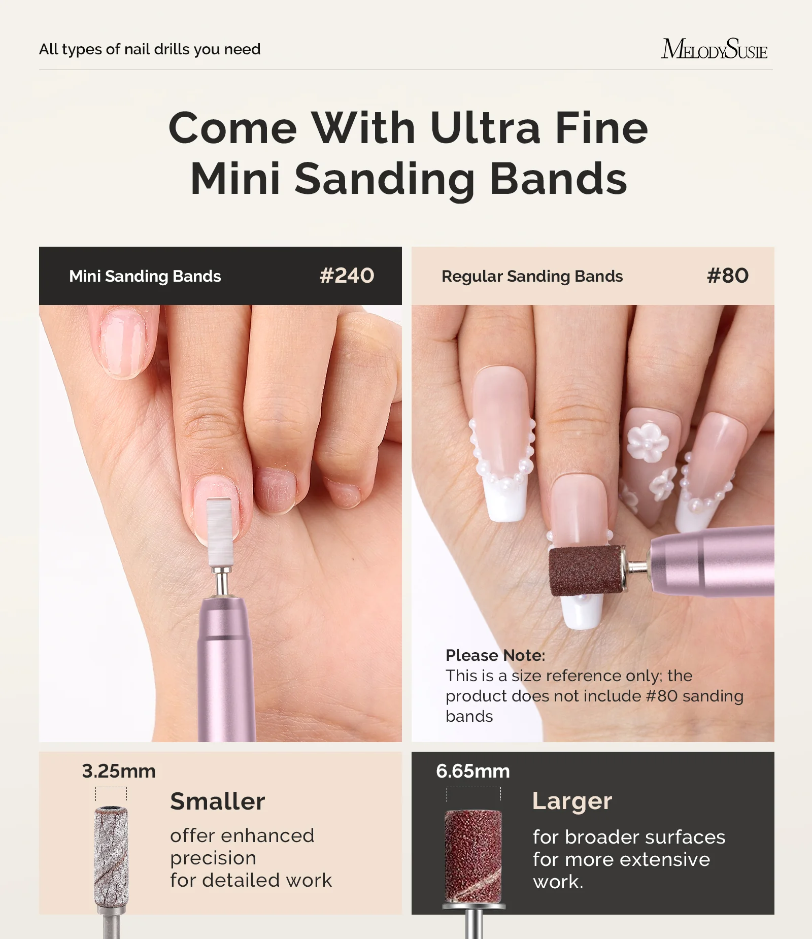 PM170F Pen-Shaped Ultra-Slim Rechargeable Nail Drill 30,000RPM - Rose Gold - Image 6