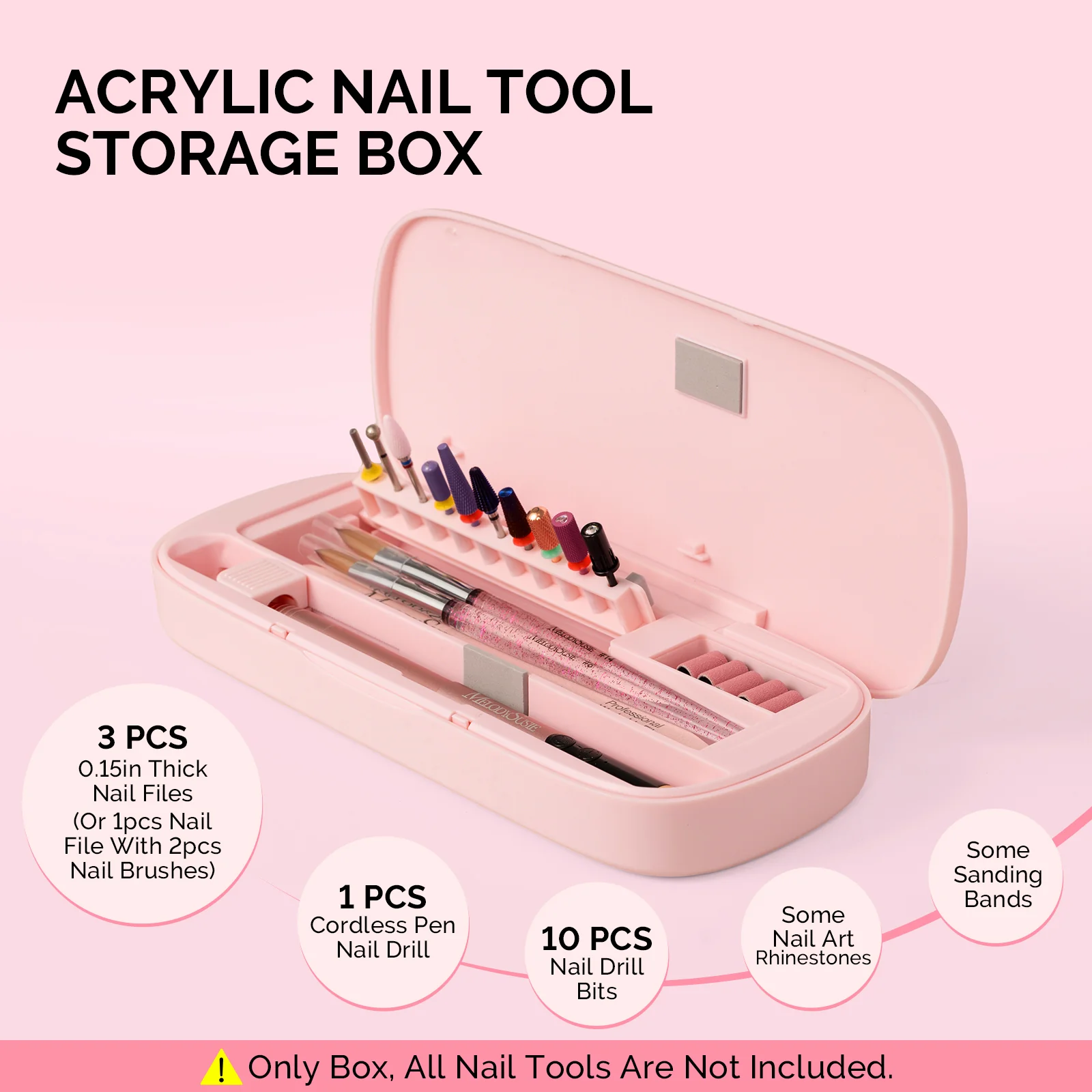 Acrylic Nail Tool Storage Box(ONLY BOX) - Image 2