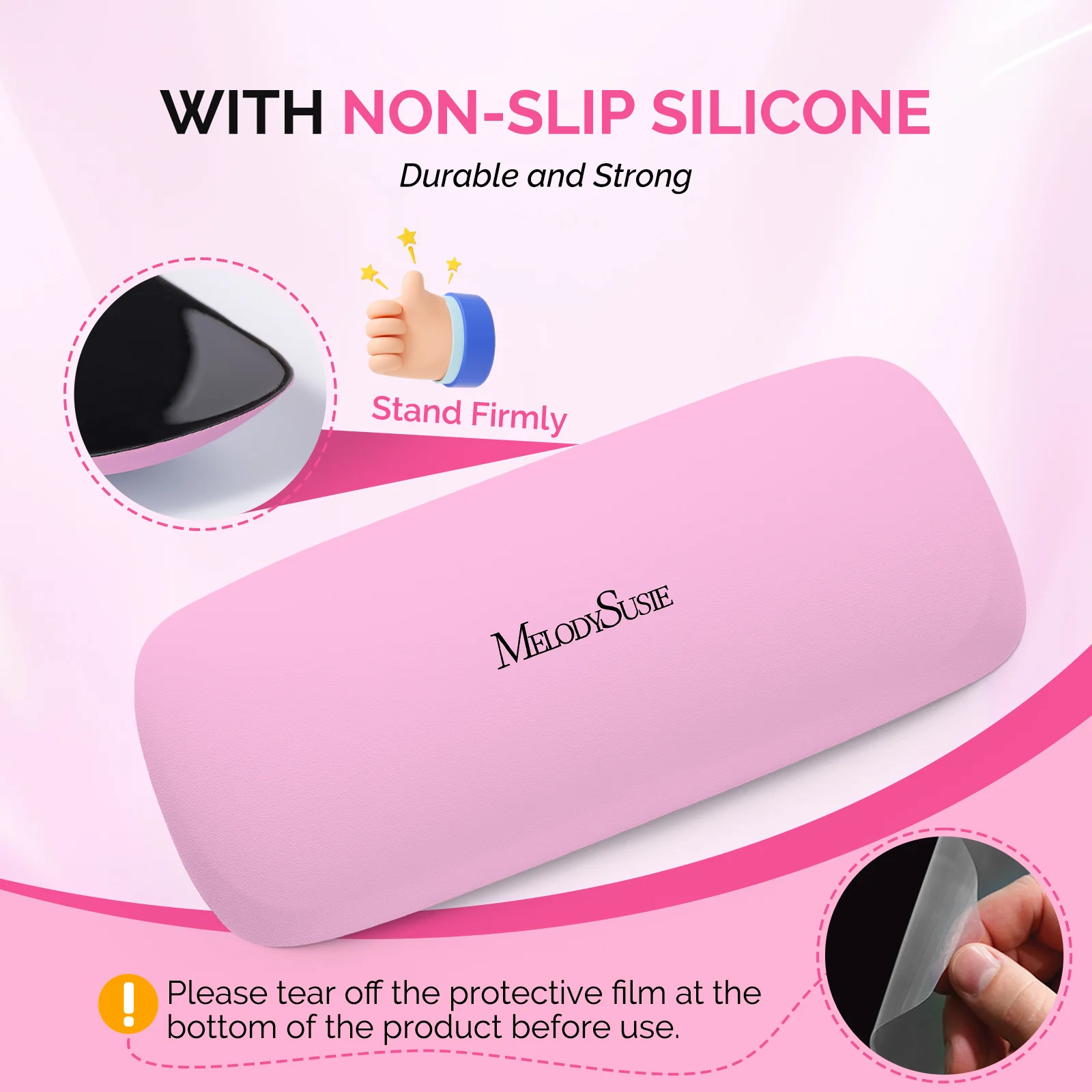Portable PU Leather Nail Arm Rest - Image 4