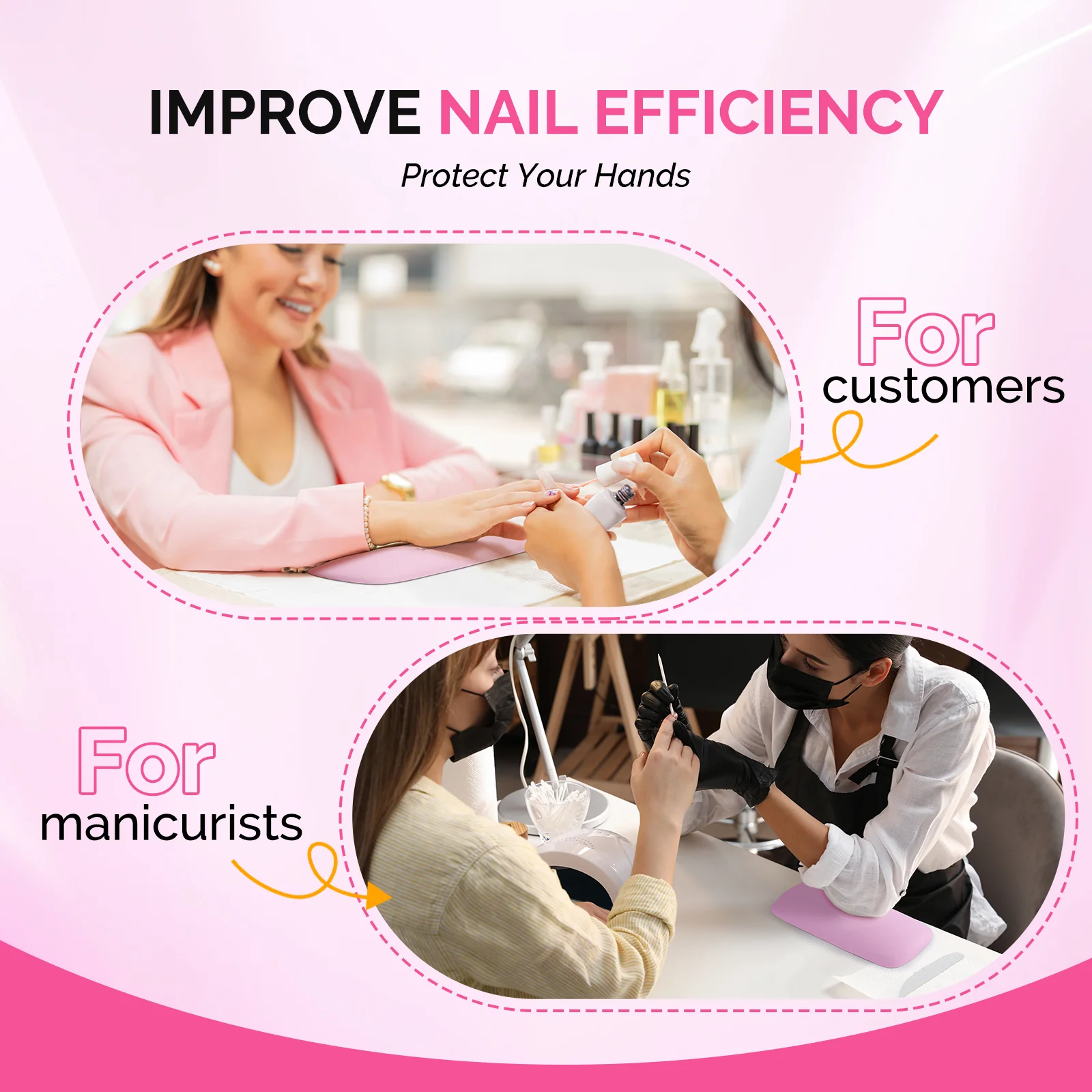 Portable PU Leather Nail Arm Rest - Image 5