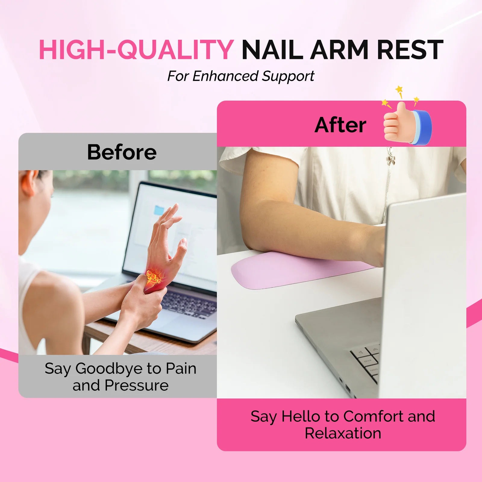 Portable PU Leather Nail Arm Rest - Image 8