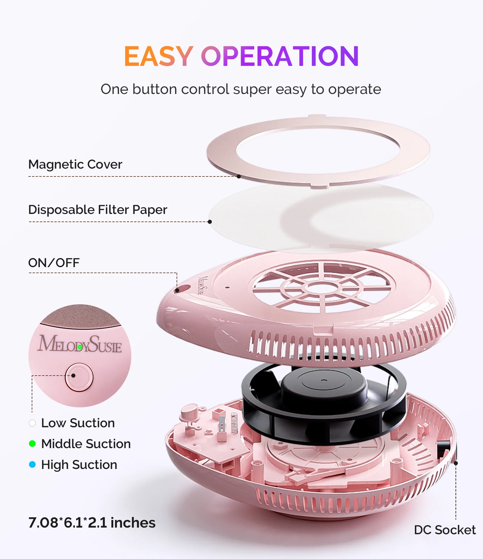 PProR Cordless & Rechargeable Nail Dust Collector - Image 7