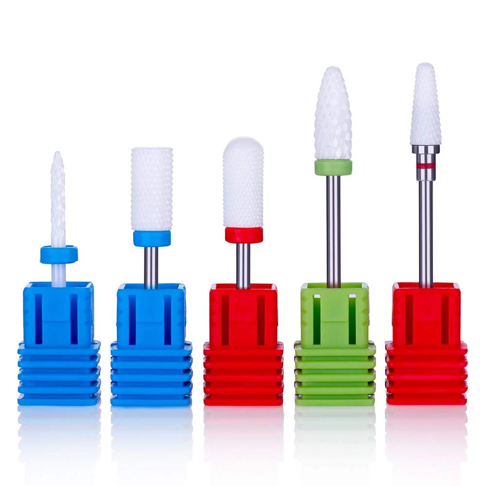 Professional Ceramic Nail Drill Bits Set (5Pcs)