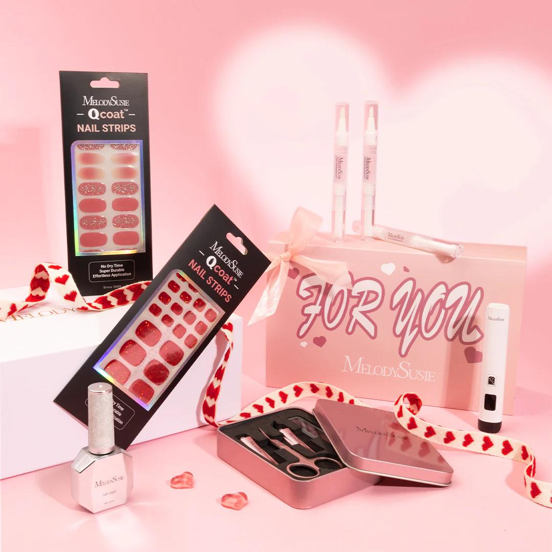 Qcoat Fully Cured Gel Nail Strips Gift Box - Image 2