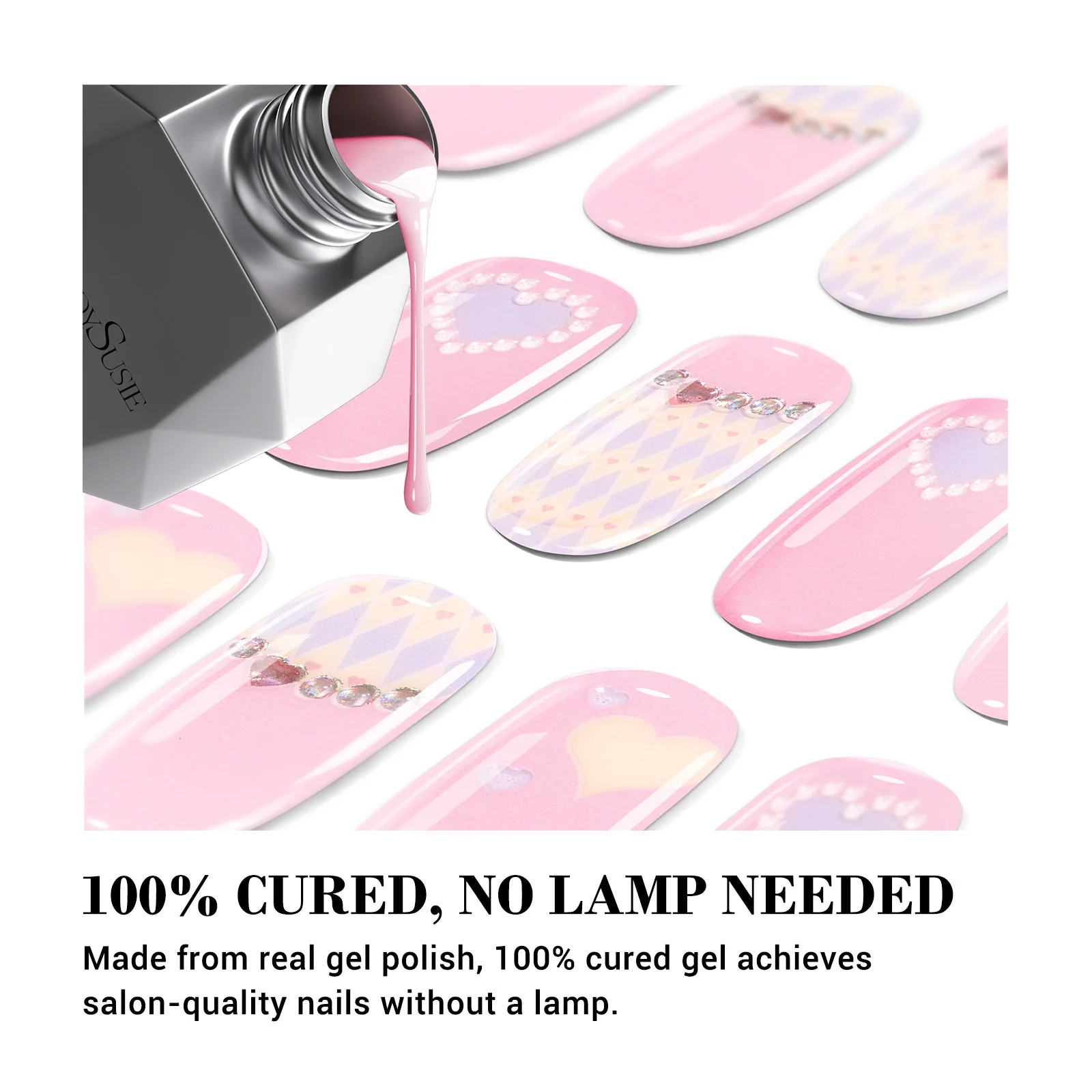 Qcoat Fully Cured Gel Nail Strips Gift Box - Image 7