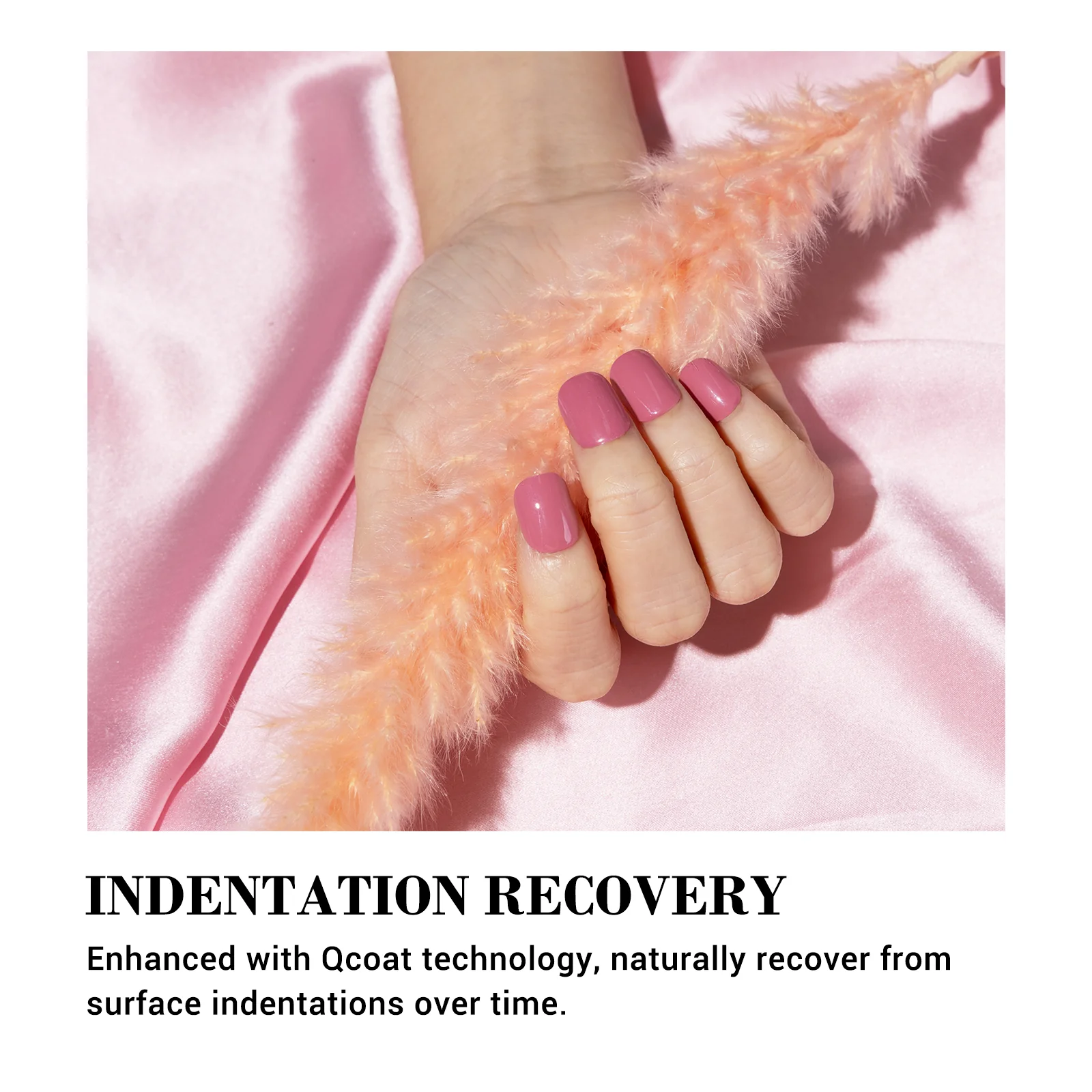 Qcoat Fully Cured Gel Nail Strips - Rose Pink (US ONLY) - Image 5