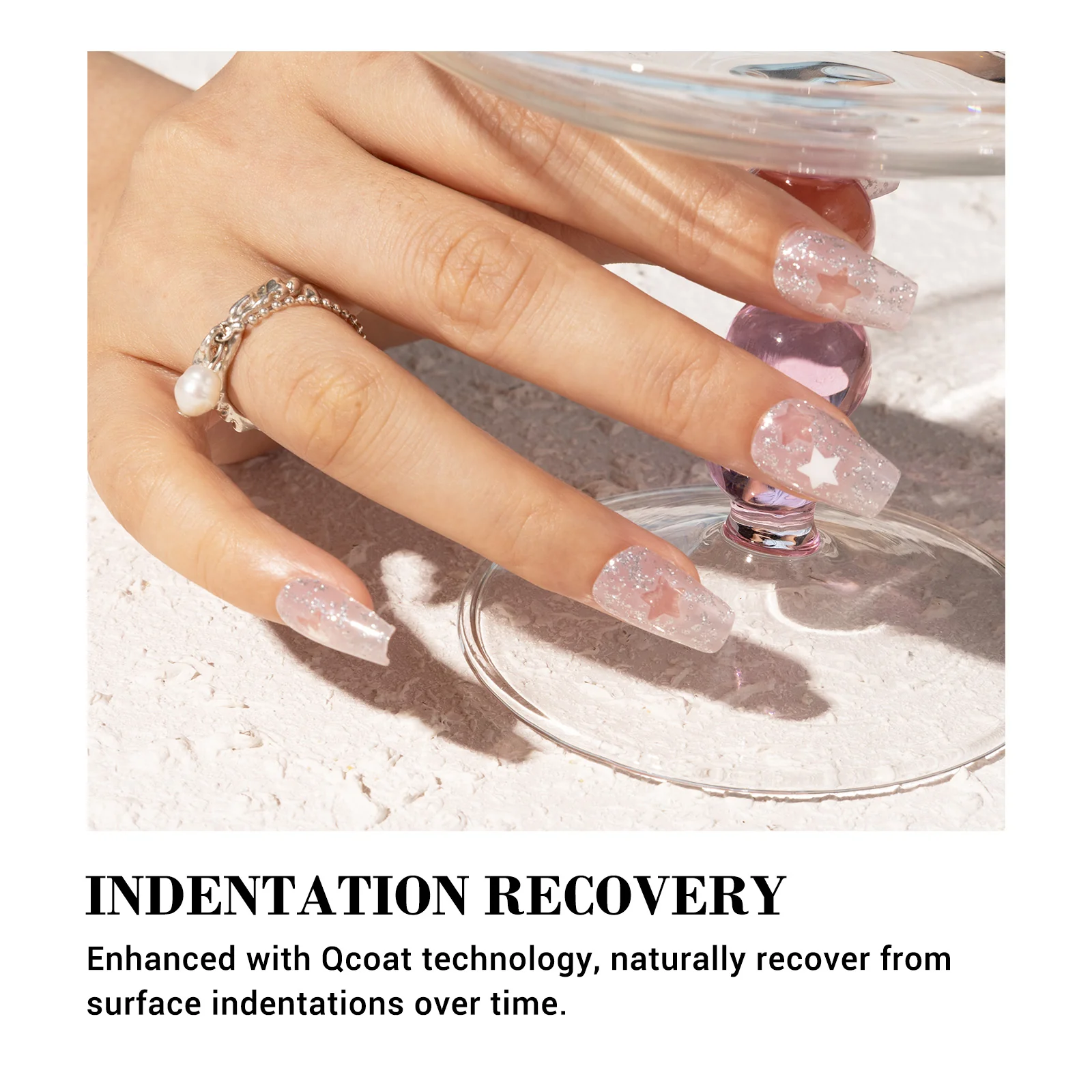 Qcoat Fully Cured Gel Nail Strips - Sliver Stars(US ONLY) - Image 6