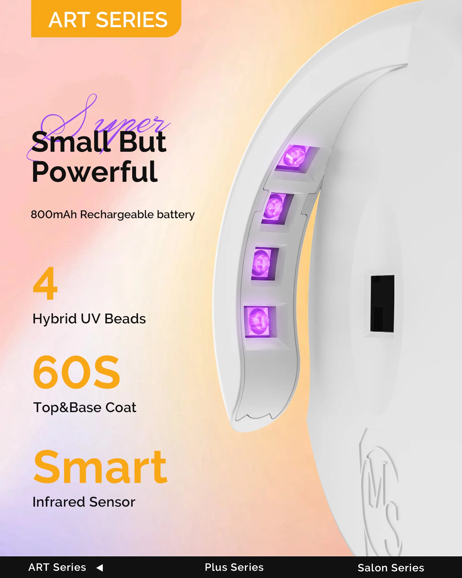 Rechargeable P-Art04M Mini UV Nail Art Lamp - Image 3