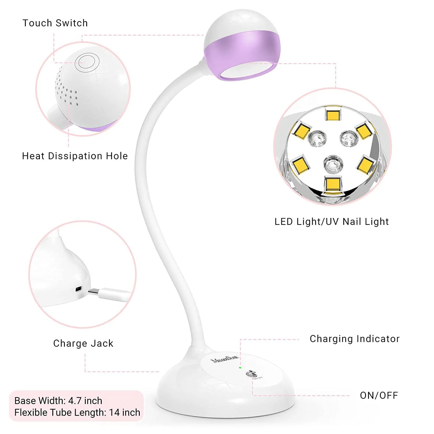 S-Pro09M(Spro09D) 2 in 1 UV LED Nail Art Lamp - Image 7