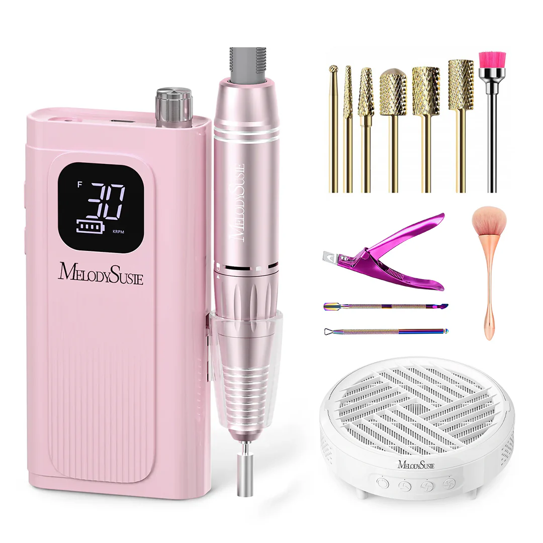 SC300F Rechargeable Nail Drill 30,000RPM Set