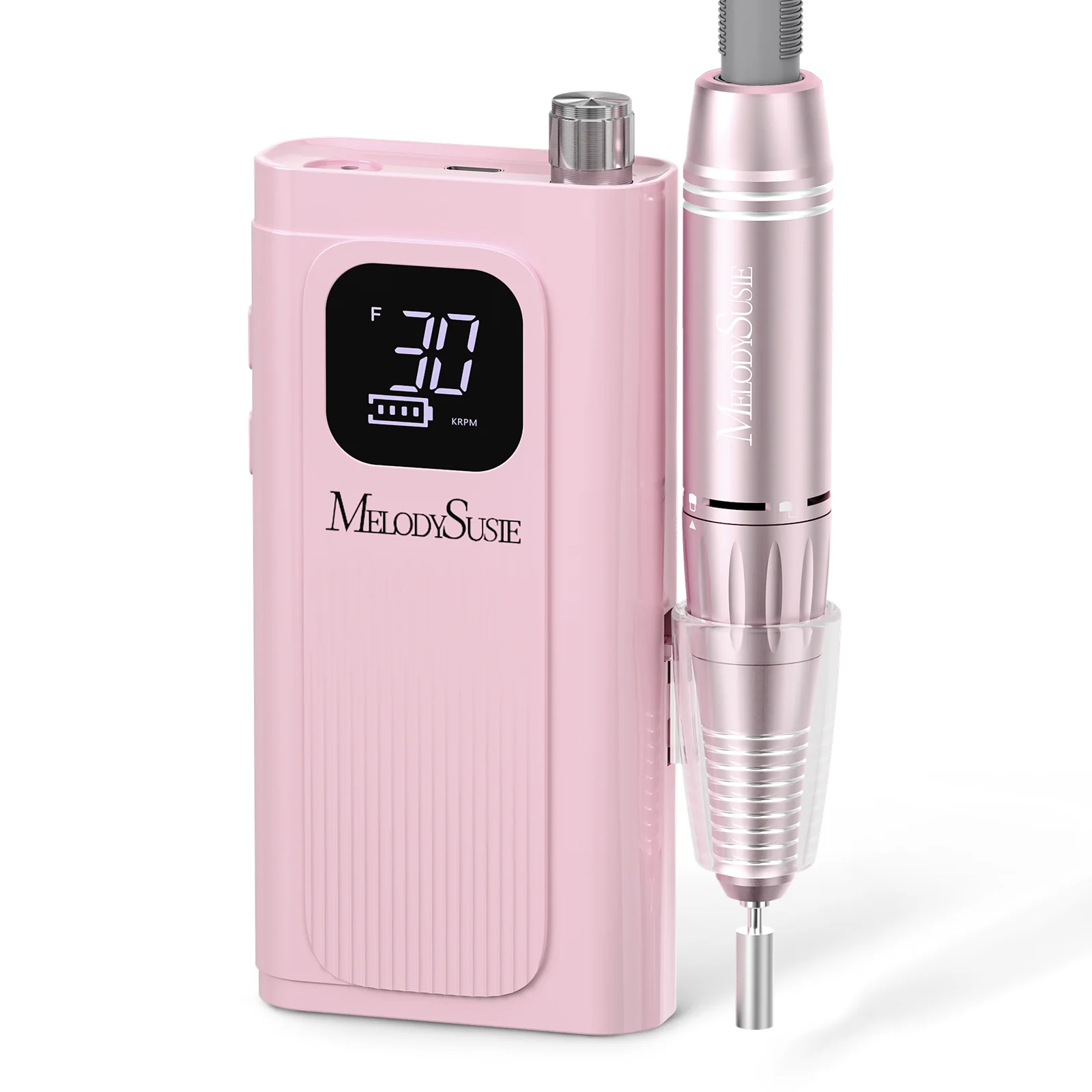 SC300F Clip-On Rechargeable Nail Drill 30,000RPM - Pink