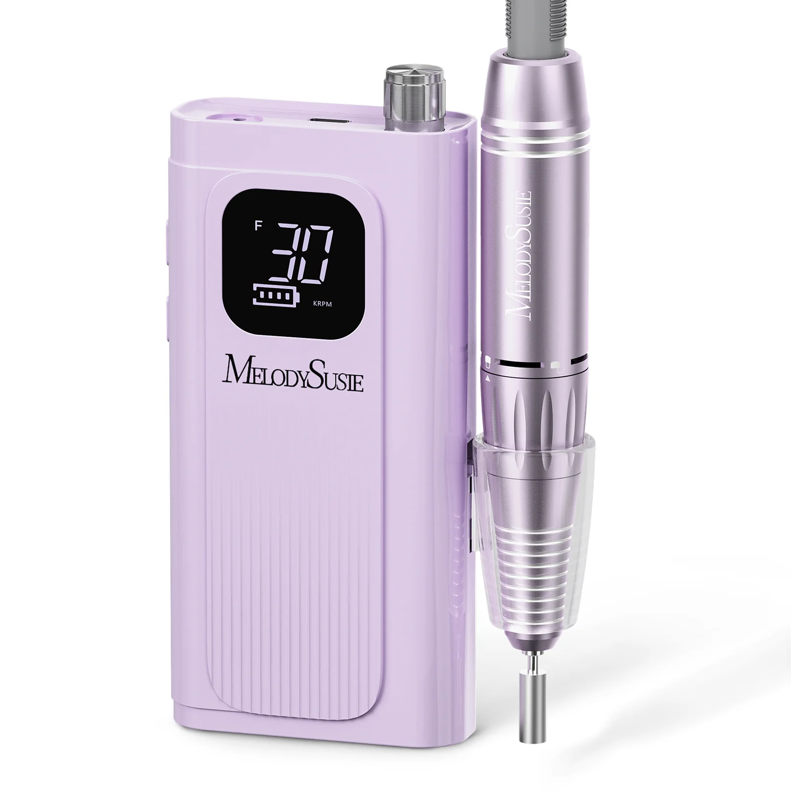 SC300F Clip-On Rechargeable Nail Drill 30,000RPM - Pink - Image 9