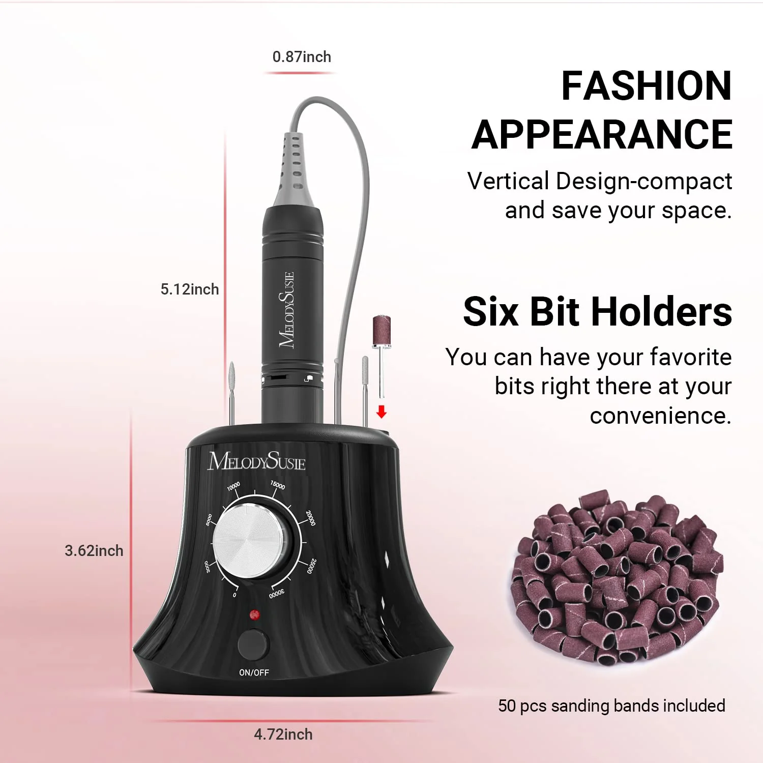 Scarlet(SC320I) Electric Nail Drill 30,000RPM - Image 9