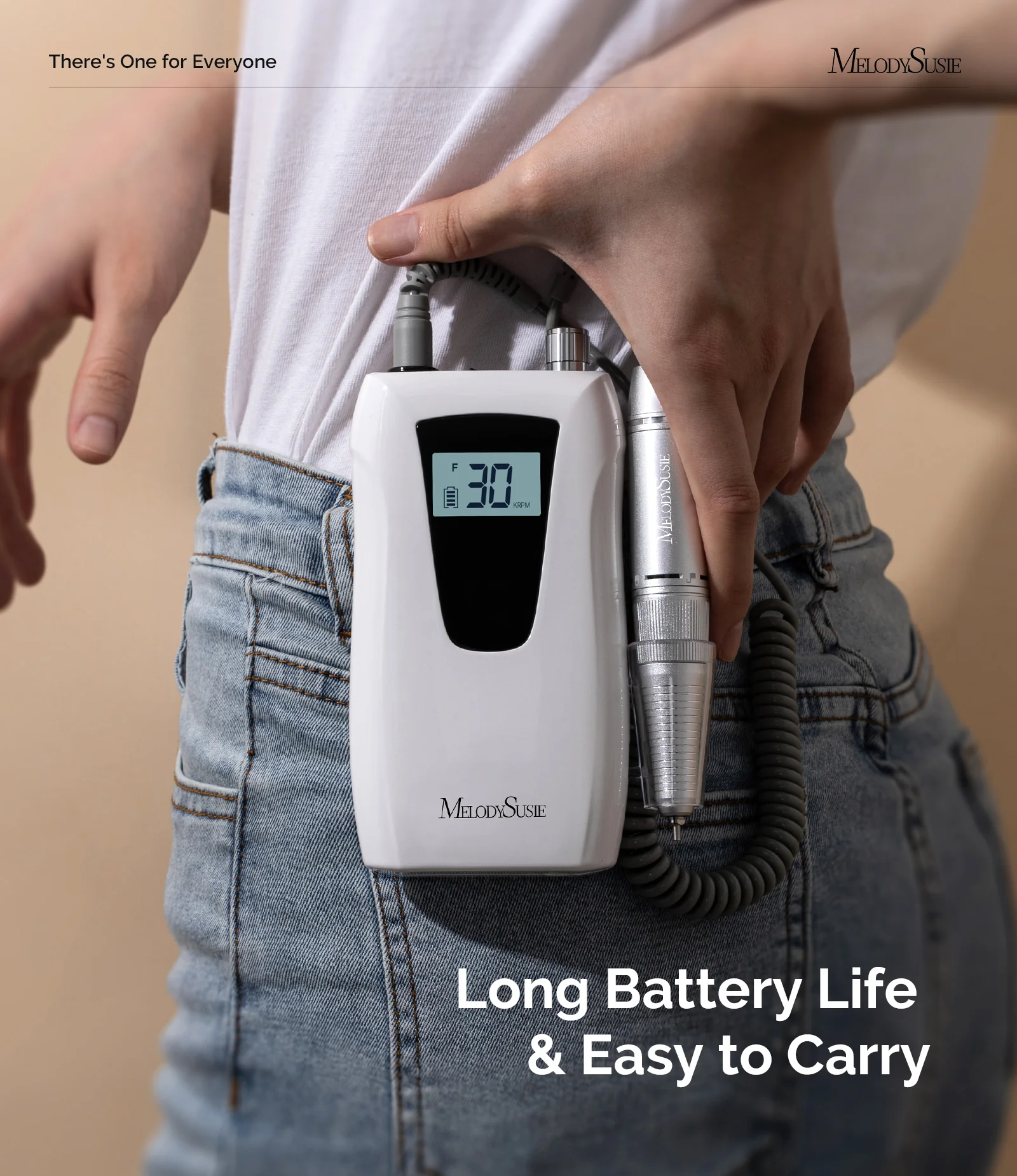 Selene(SC320D) Clip-On Rechargeable Nail Drill 30,000RPM - Image 2