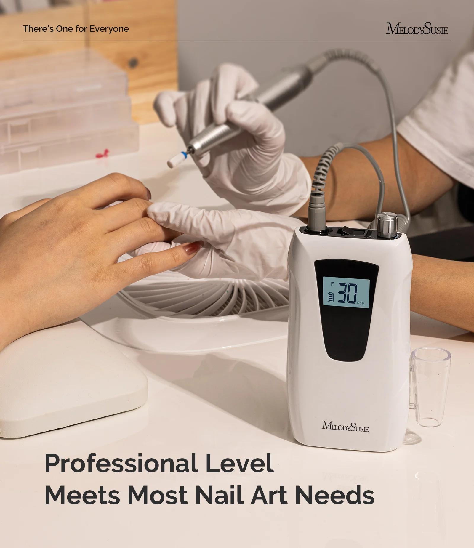 Selene(SC320D) Clip-On Rechargeable Nail Drill 30,000RPM - Image 5